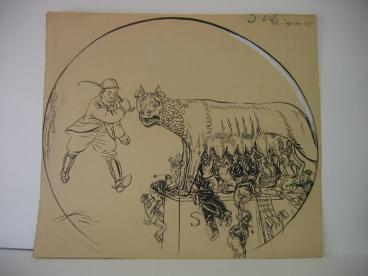 IL NATALE DI ROMA. (disegno) di Mazza, Aldo (1923/04/22 - )