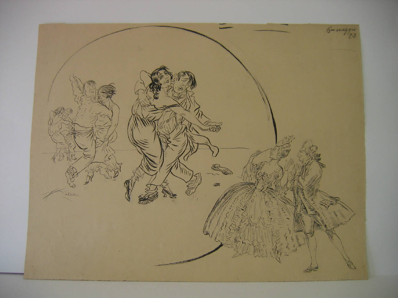 I "RECORDS" DI BALLO. (disegno) di Mazza, Aldo (1923/05/06 - )