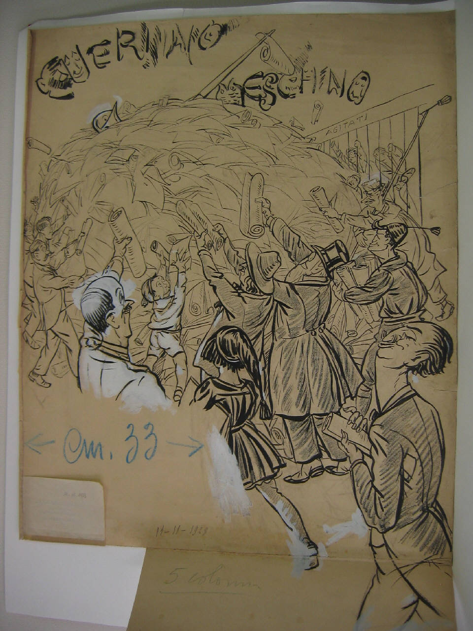 NUMERO DOPPIO CONCORSIFERO. (disegno) di Mazza, Aldo (1923/11/11 - )