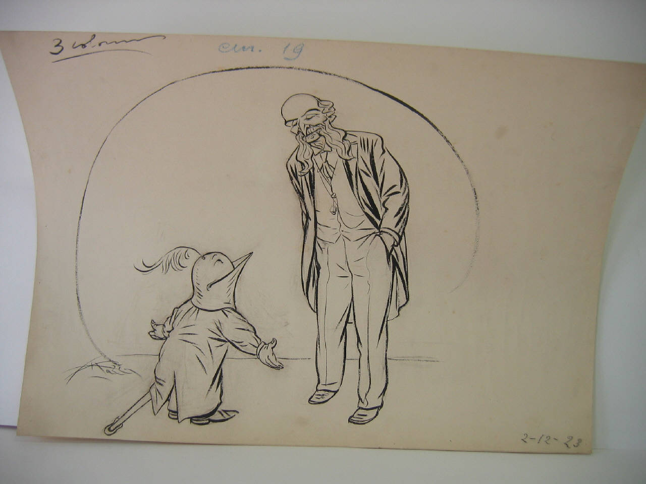 IL VOTO AMMINISTRATIVO ALLE DONNE. (disegno) di Mazza, Aldo (1923/12/02 - )