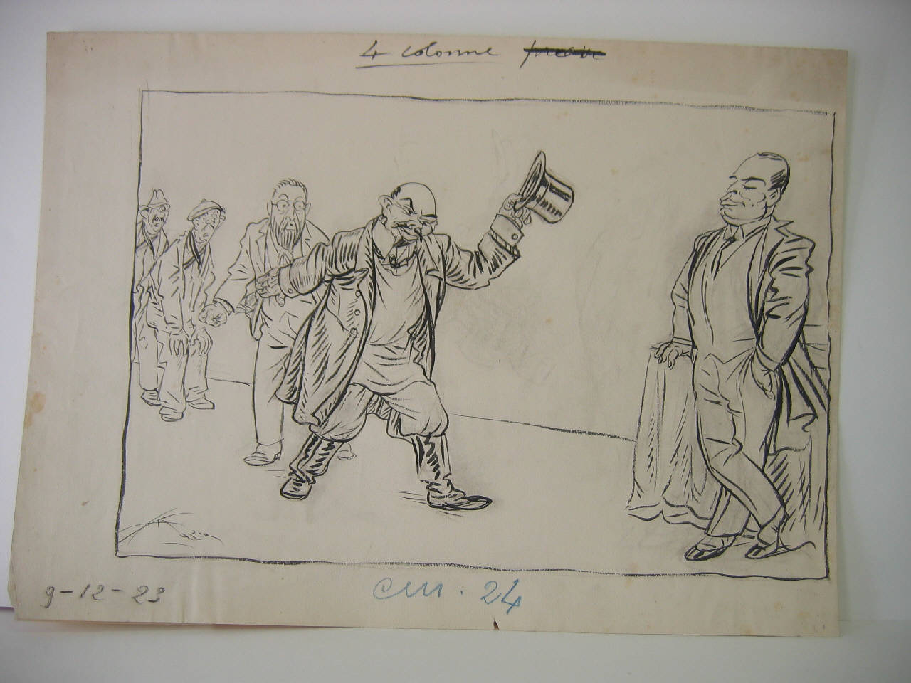 IL TRATTATO ITALO-RUSSO. (disegno) di Mazza, Aldo (1923/12/09 - )