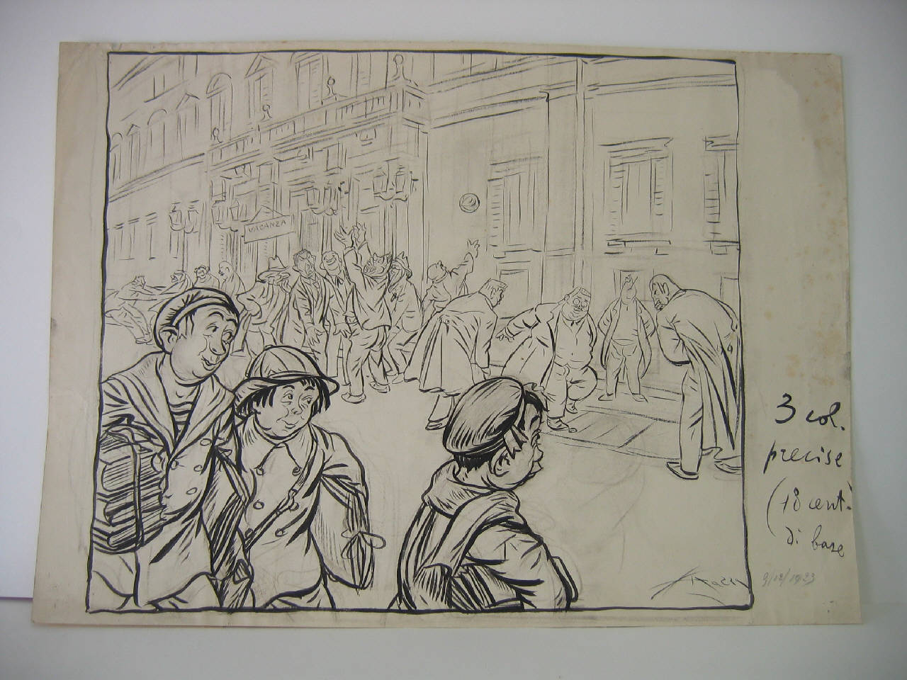 VACANZE PARLAMENTARI. (disegno) di Mazza, Aldo (1923/12/09 - )