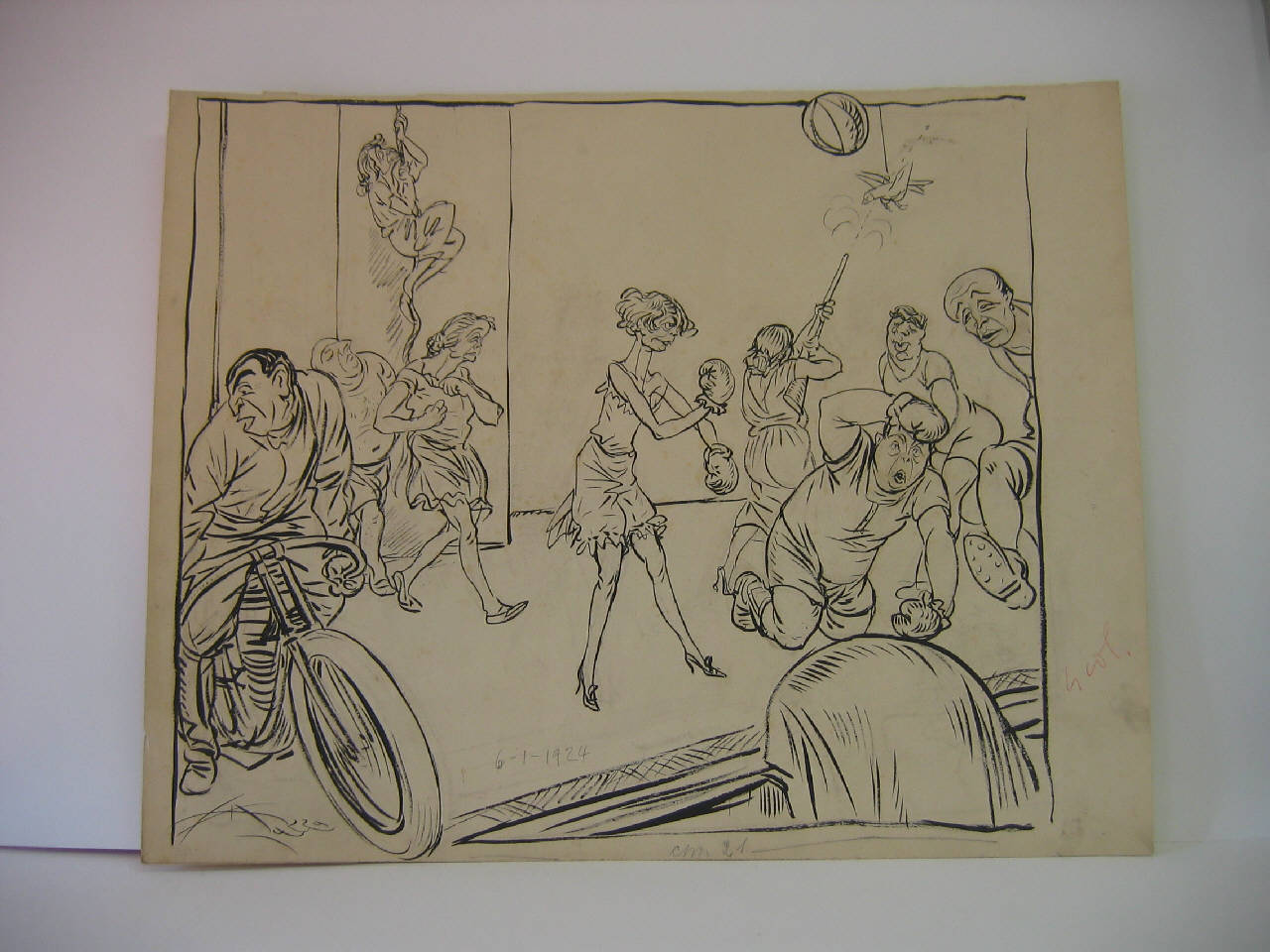 GLI "SPORTS" SUL PALCOSCENICO. (disegno) di Mazza, Aldo (1924/01/06 - )
