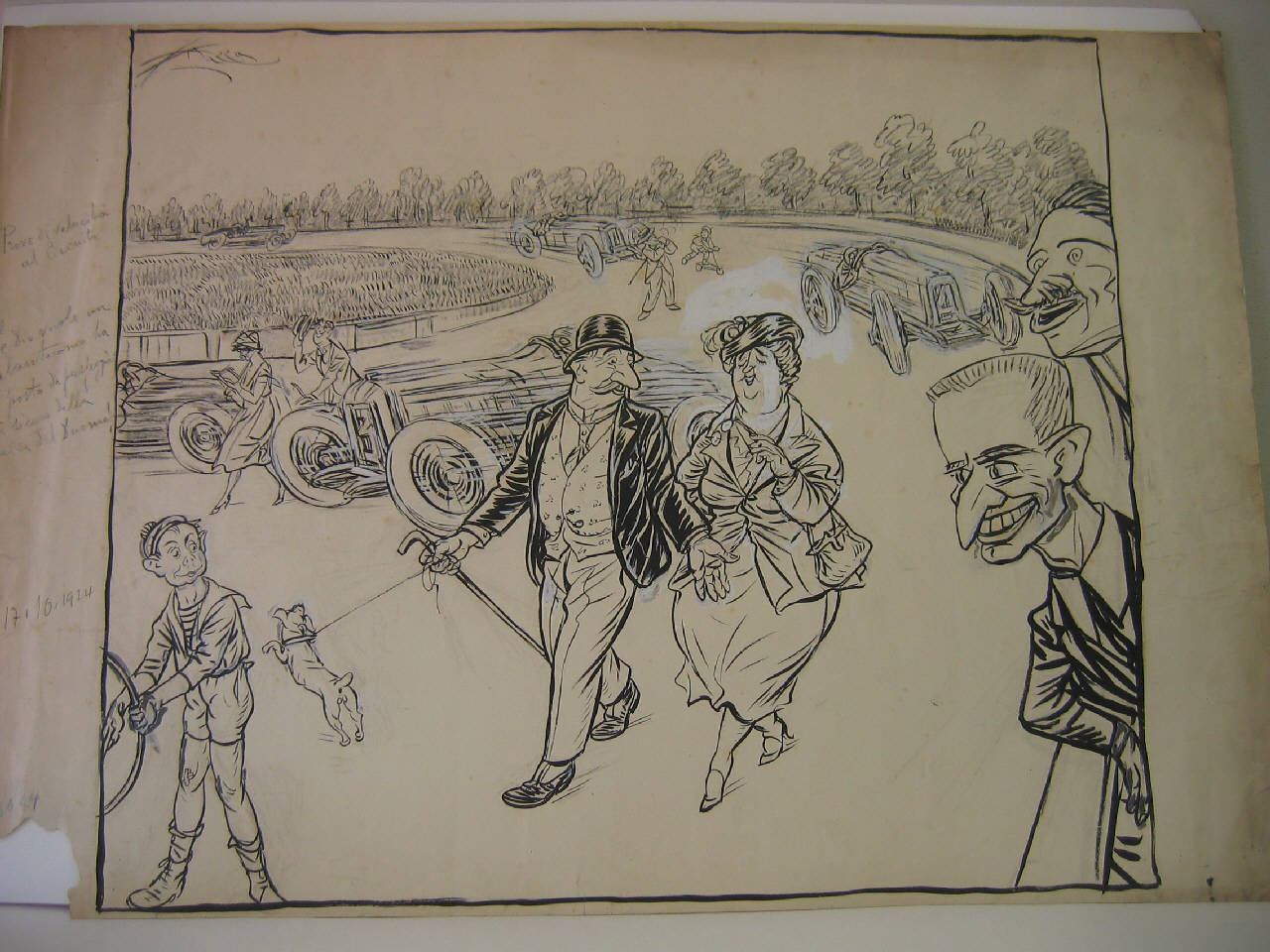 IL CIRCUITO. (disegno) di Mazza, Aldo (1924/10/17 - )