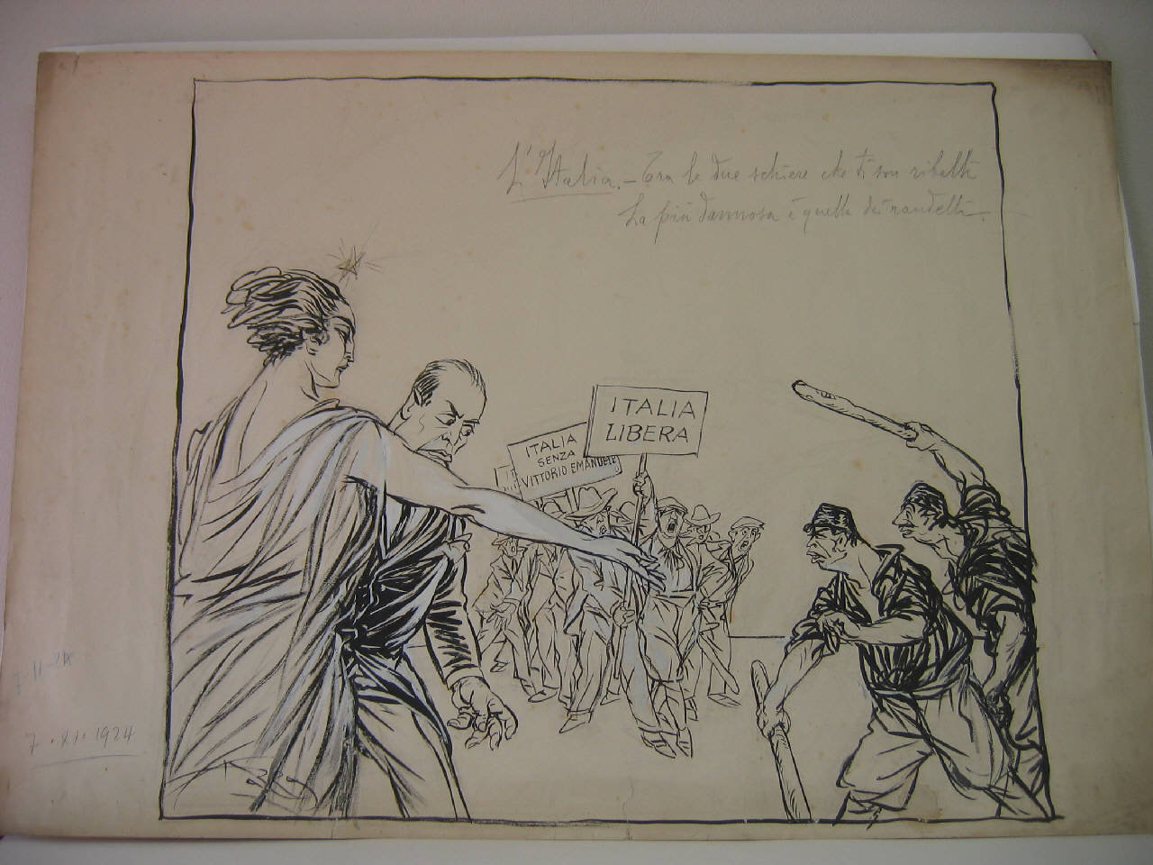 L'ITALIA. (disegno) di Mazza, Aldo (1924/11/07 - )