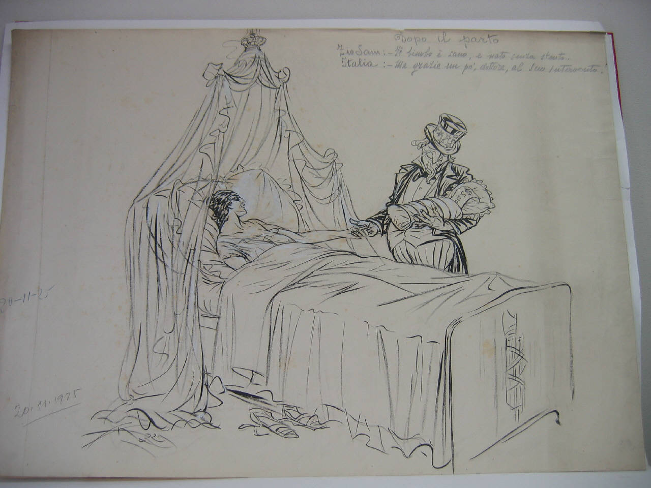 DOPO IL PARTO. (disegno) di Mazza, Aldo (1925/11/20 - )