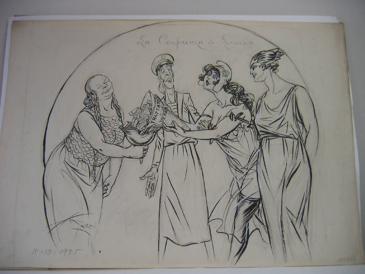 QUADRI VIVENTI. (disegno) di Mazza, Aldo (1925/10/15 - )