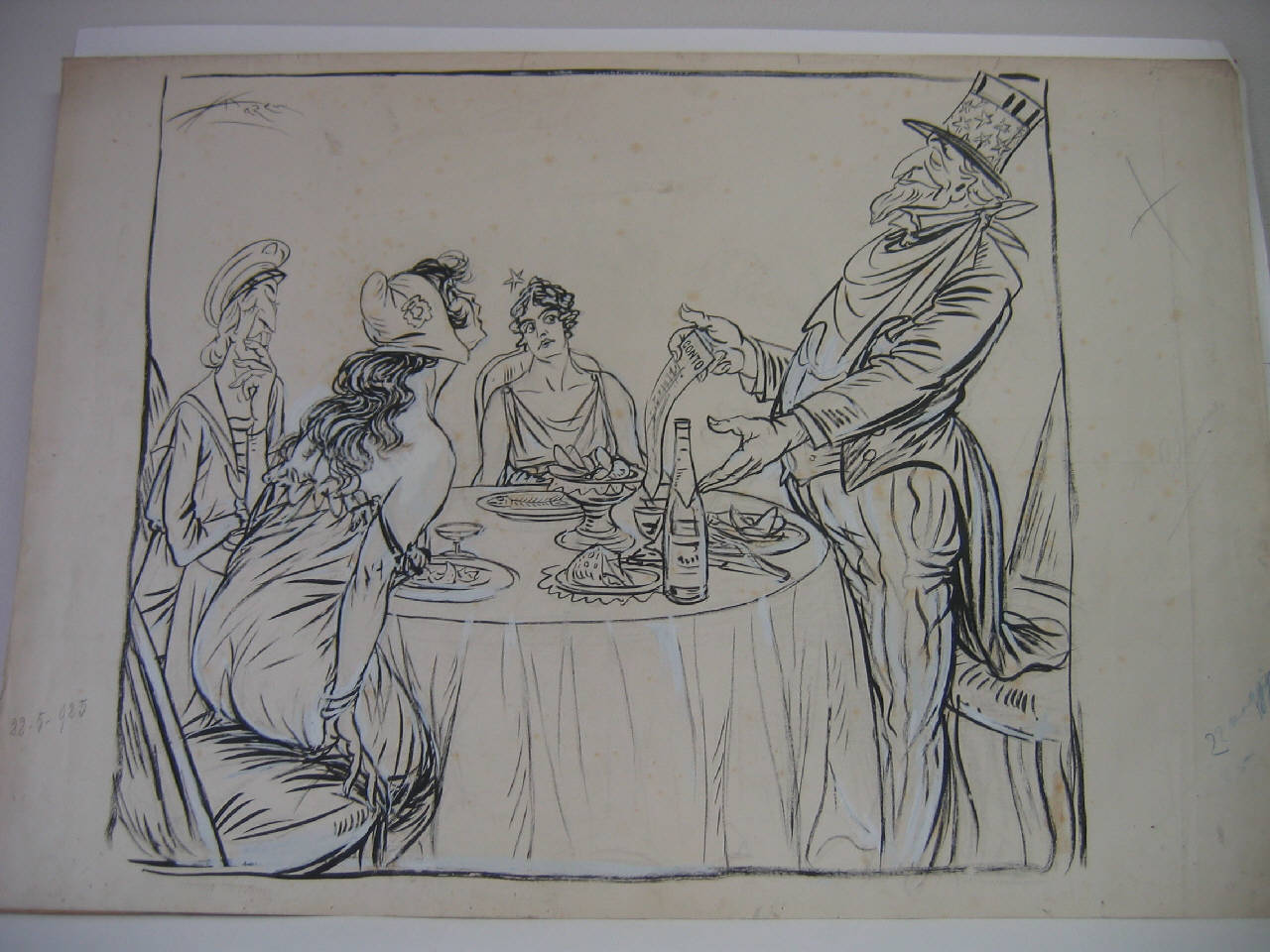 IL CONTO DELL'AMERICA. (disegno) di Mazza, Aldo (1925/05/11 - )