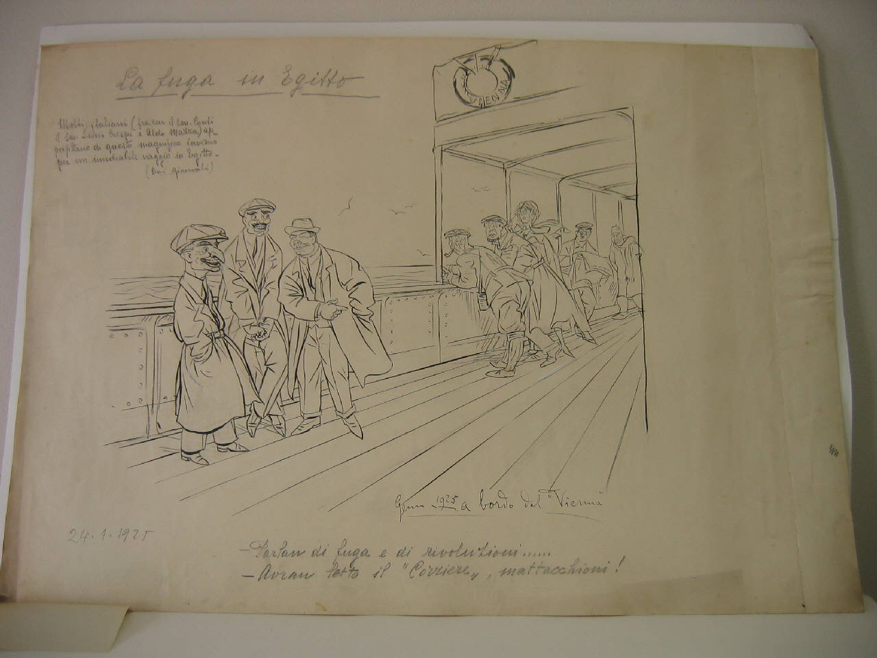 LA FUGA IN EGITTO. (disegno) di Mazza, Aldo (1925/01/24 - )