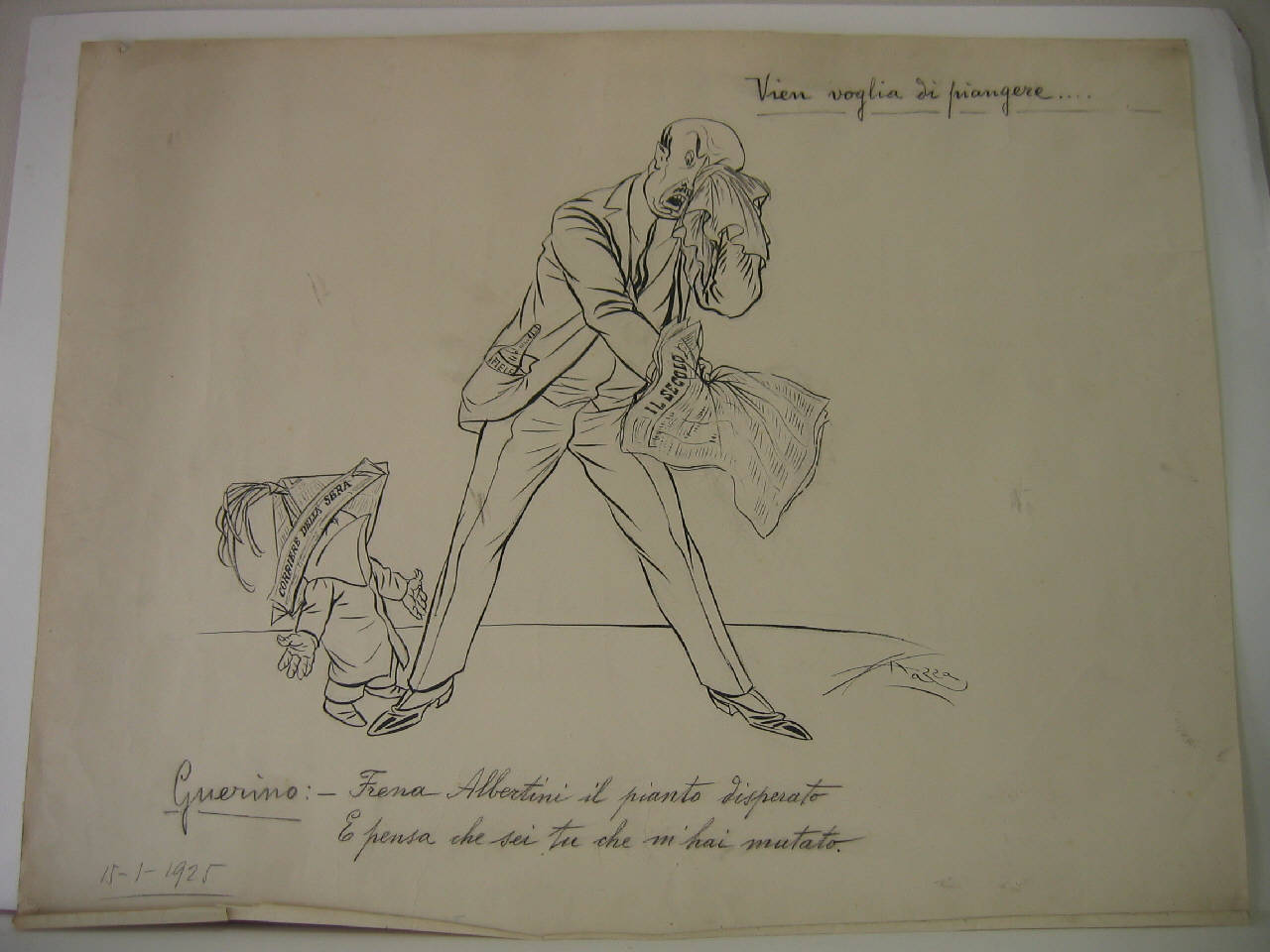 VIEN VOGLIA DI PIANGERE… (disegno) di Mazza, Aldo (1925/01/15 - )