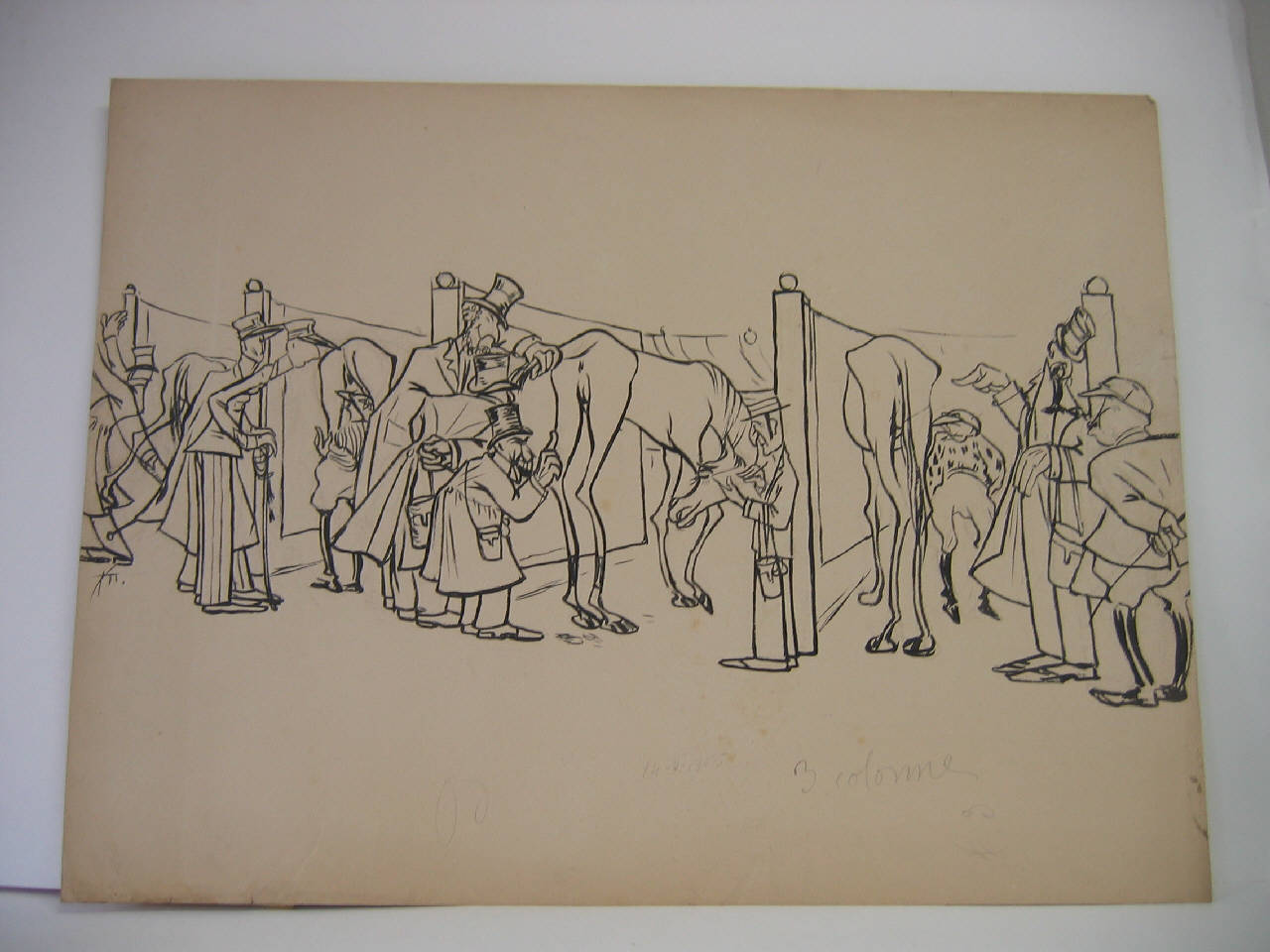 IL VINCITORE DEL GRAN PREMIO DEL COMMERCIO PRONOSTICI. (disegno) di Mazza, Aldo (1905/05/14 - )