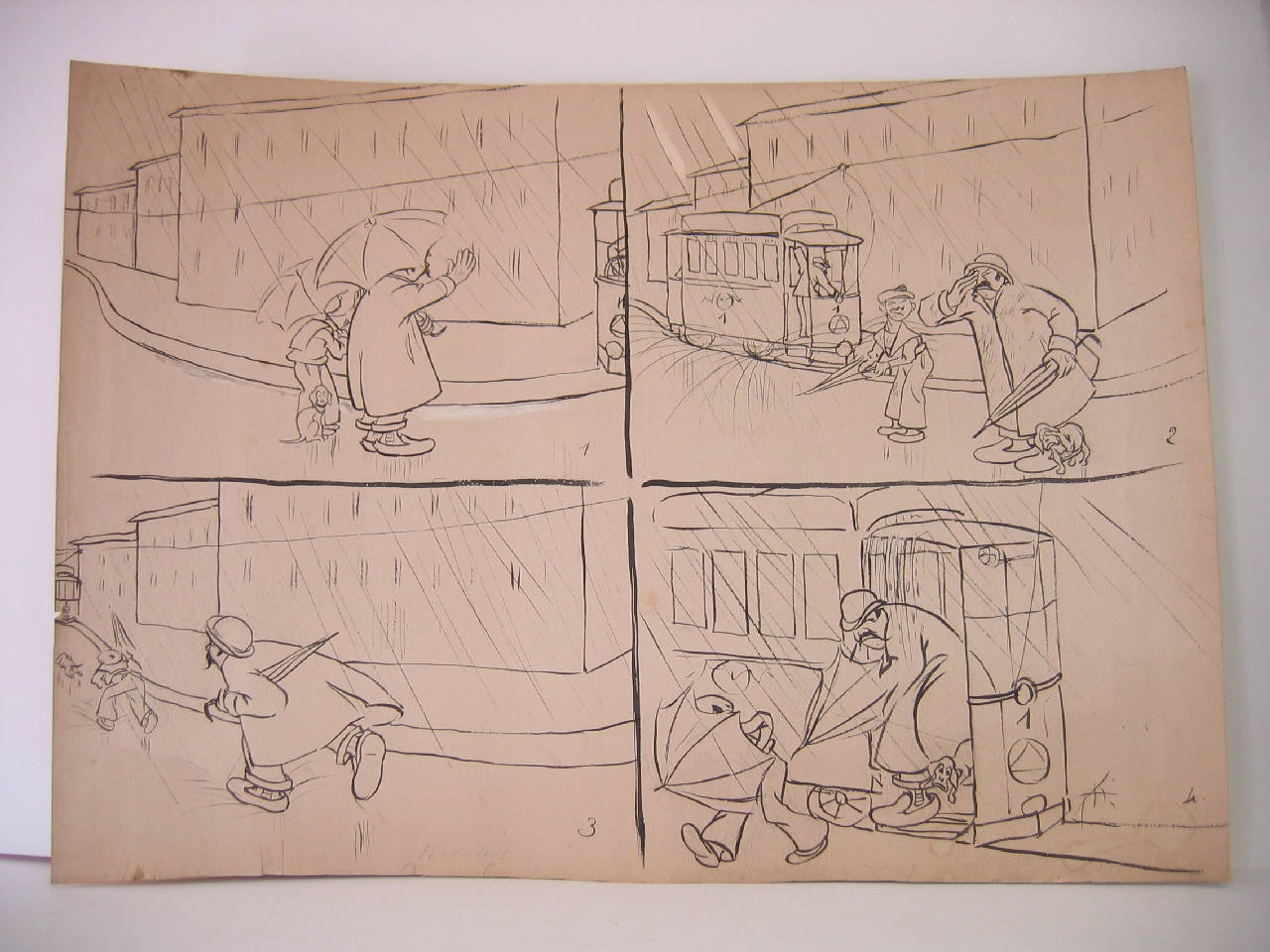 OSSERVAZIONI METEREOLOGICHE - TRAMVIARIE. (disegno) di Mazza, Aldo (1905/05/28 - )