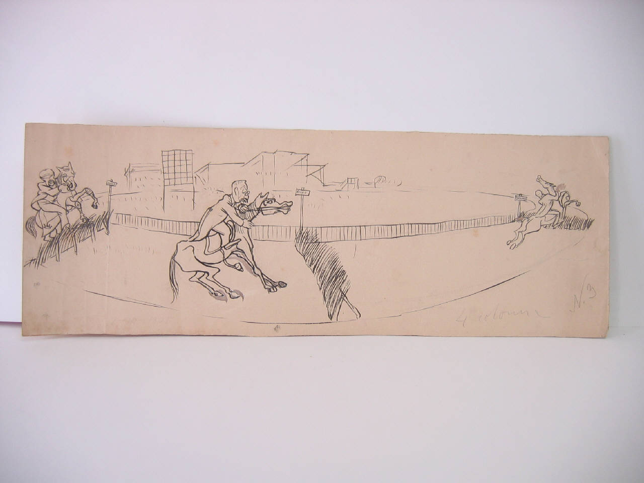 LA CORSA ALLA BENEFICENZA. PERSEVERANZA SECOLO, CORRIERE DELLA SERA. (disegno) di Mazza, Aldo (1905/10/08 - )