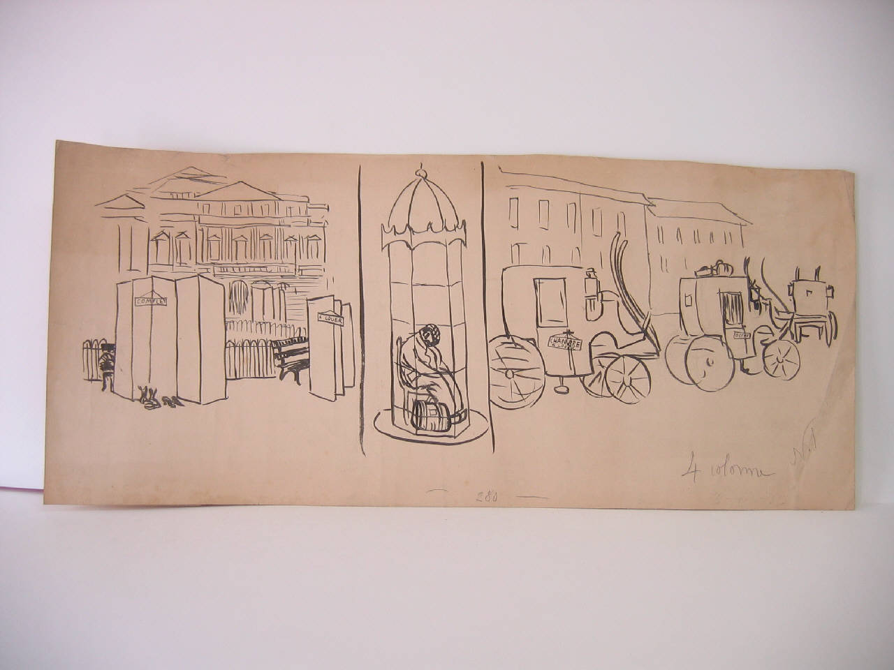 LA QUESTIONE DEGLI ALLOGGI DURANTE L'ESPOSIZIONE. (1) (disegno) di Mazza, Aldo (1905/10/29 - )