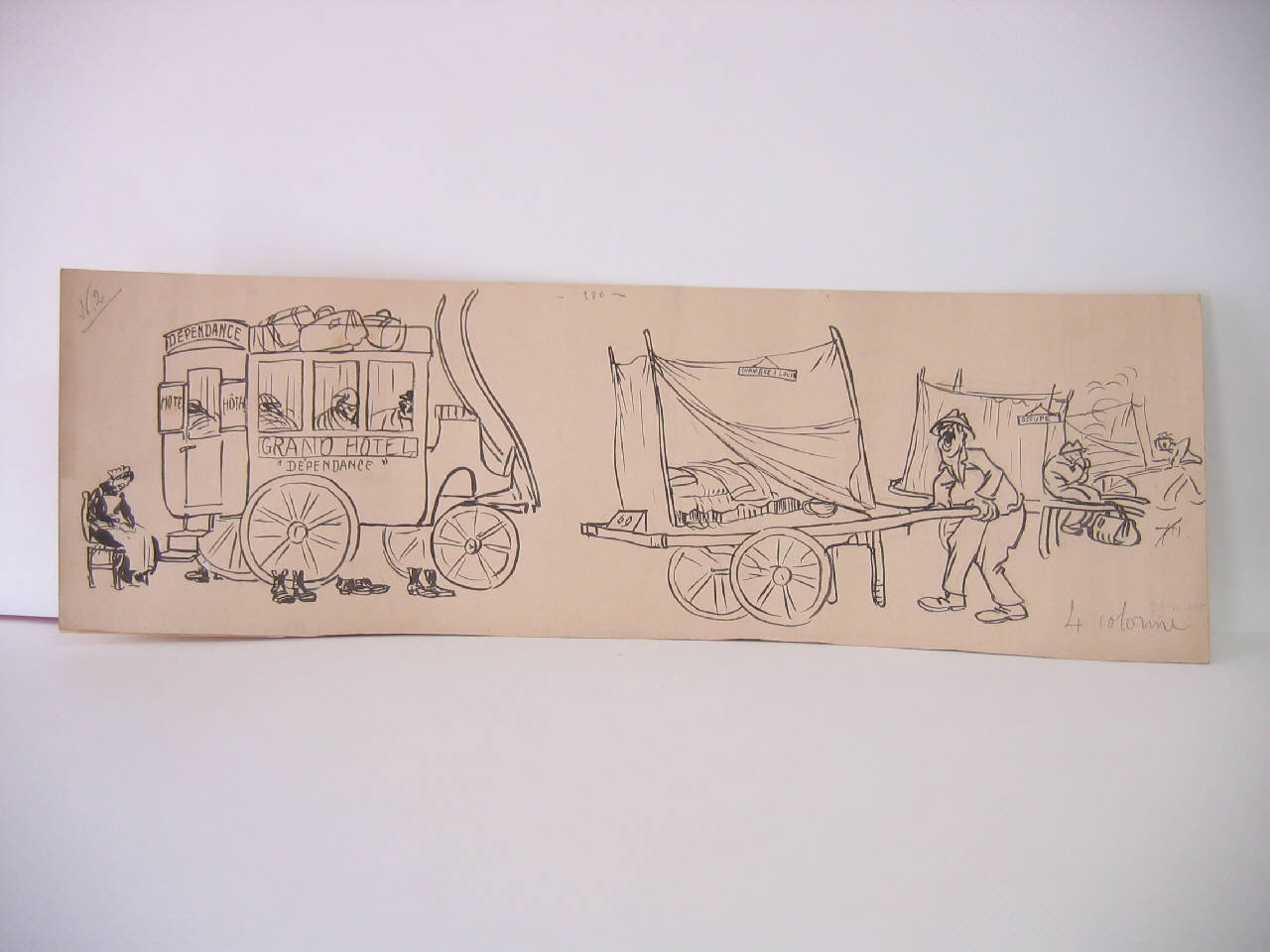 LA QUESTIONE DEGLI ALLOGGI DURANTE L'ESPOSIZIONE. (2) (disegno) di Mazza, Aldo (1905/10/29 - )