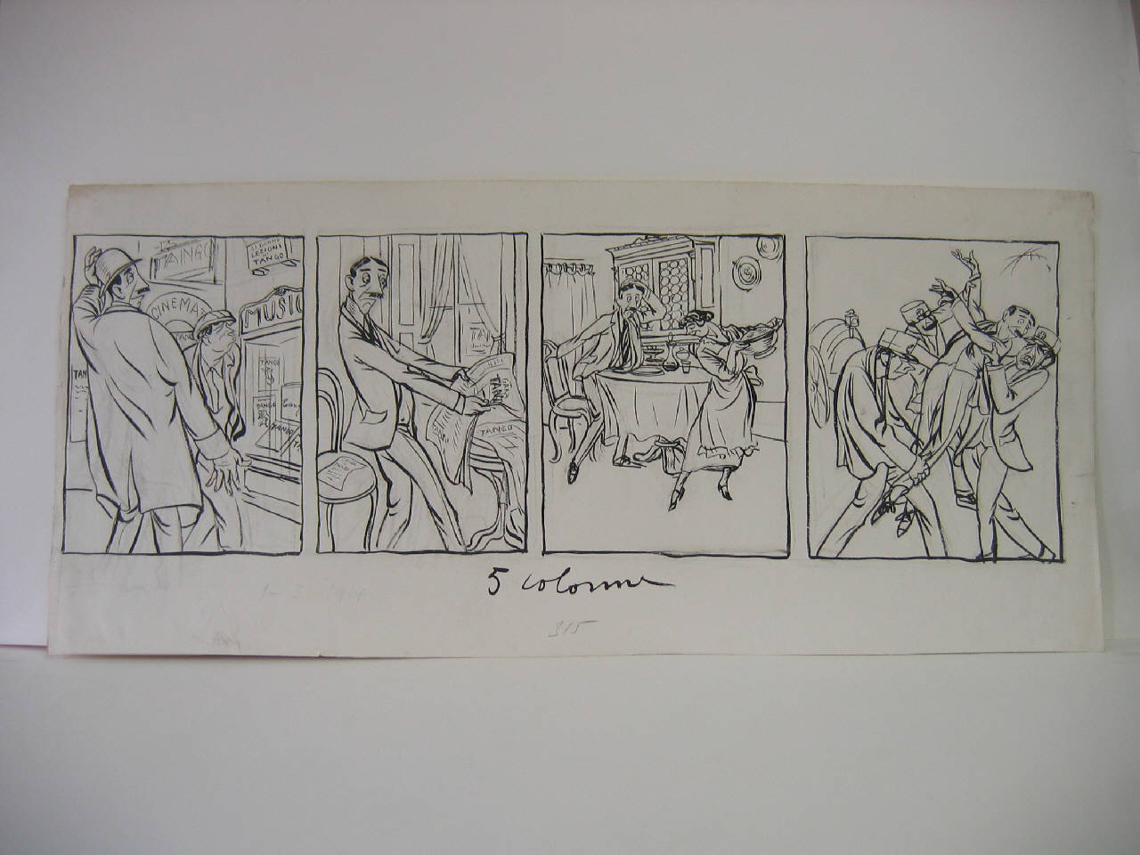 LE MALATTIE CONTAGIOSE. (disegno) di Mazza, Aldo (1914/03/01 - )