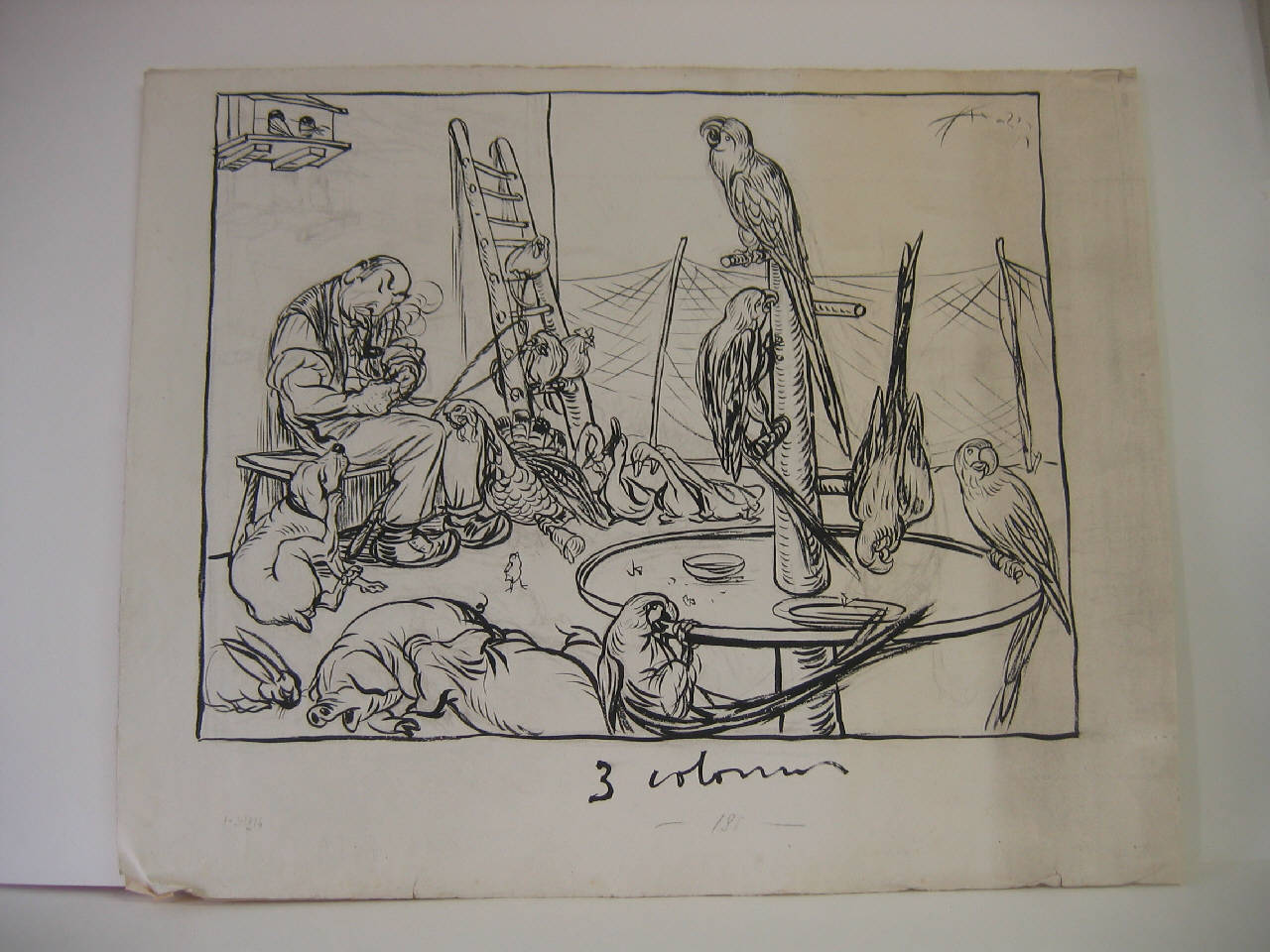 LA GRANDE DISCUSSIONE PARLAMENTARE. (disegno) di Mazza, Aldo (1914/03/01 - )