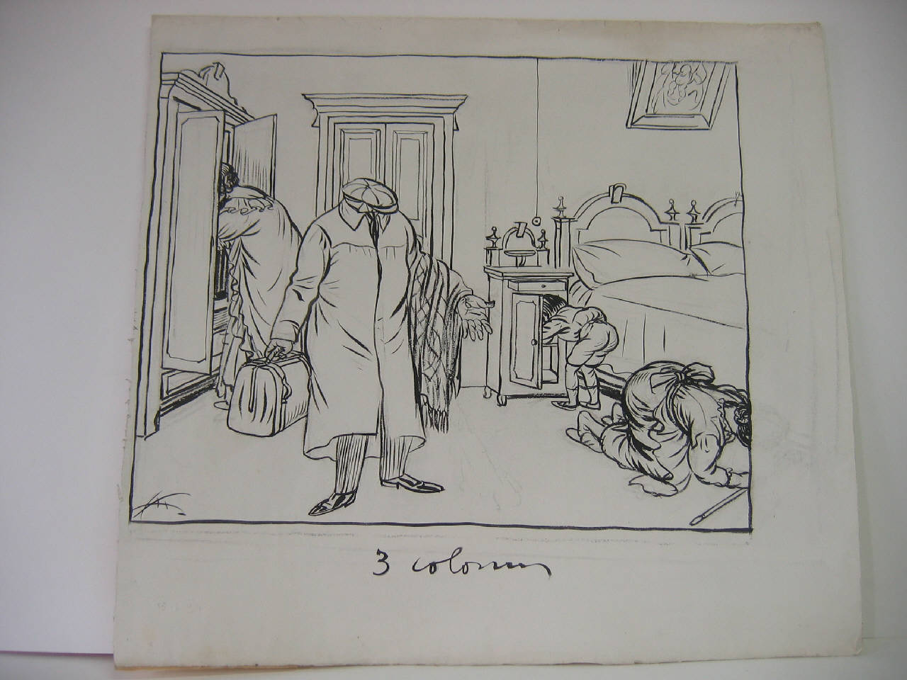 DOPO LA CRISI IL DEPUTATO DELLA MAGGIORANZA. (disegno) di Mazza, Aldo (1914/03/15 - )