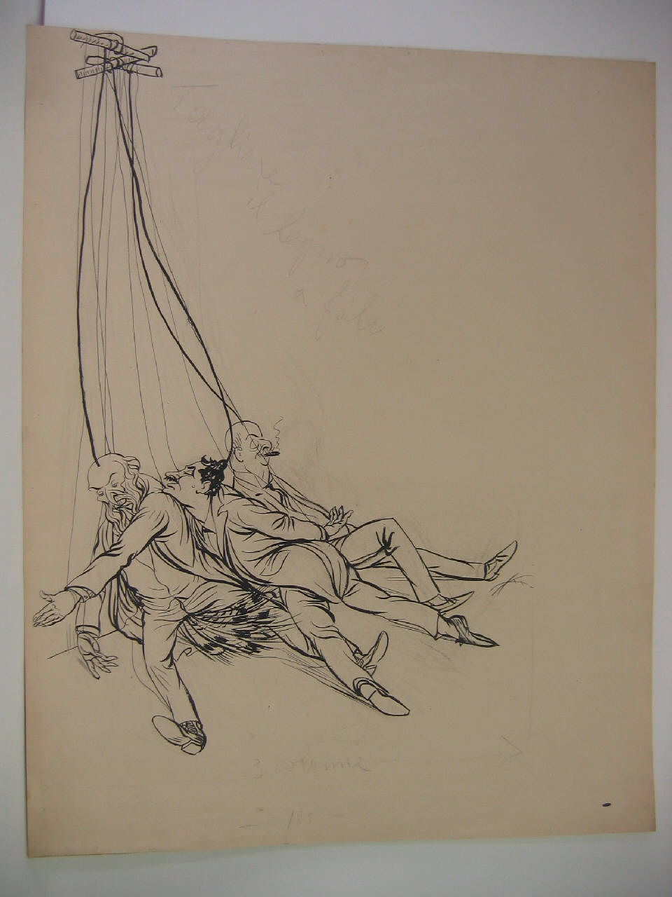 LA PARTENZA DI Giolitti. (disegno) di Mazza, Aldo (1914/03/29 - )