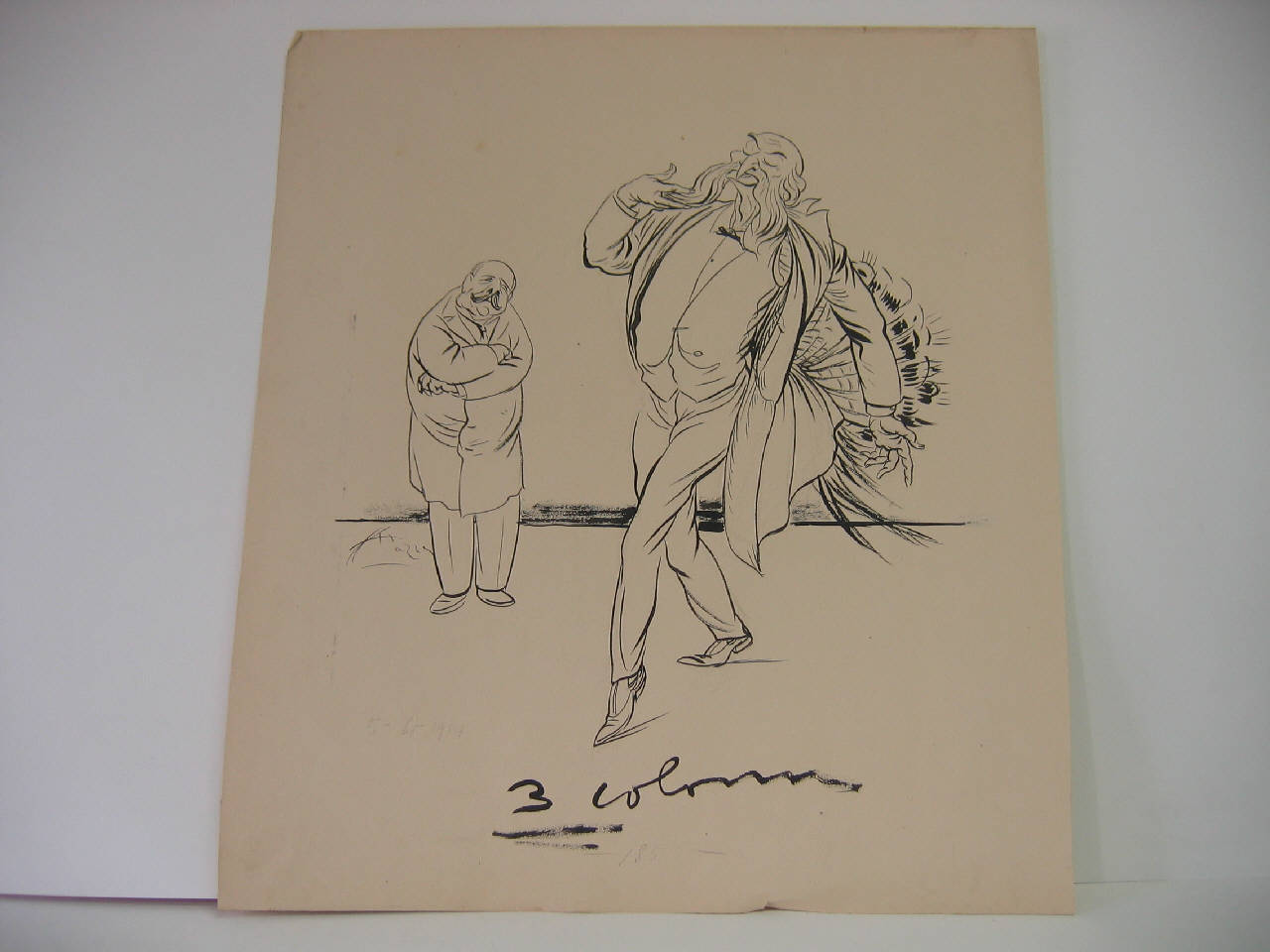 LA RIELEZIONE. (disegno) di Mazza, Aldo (1914/04/05 - )