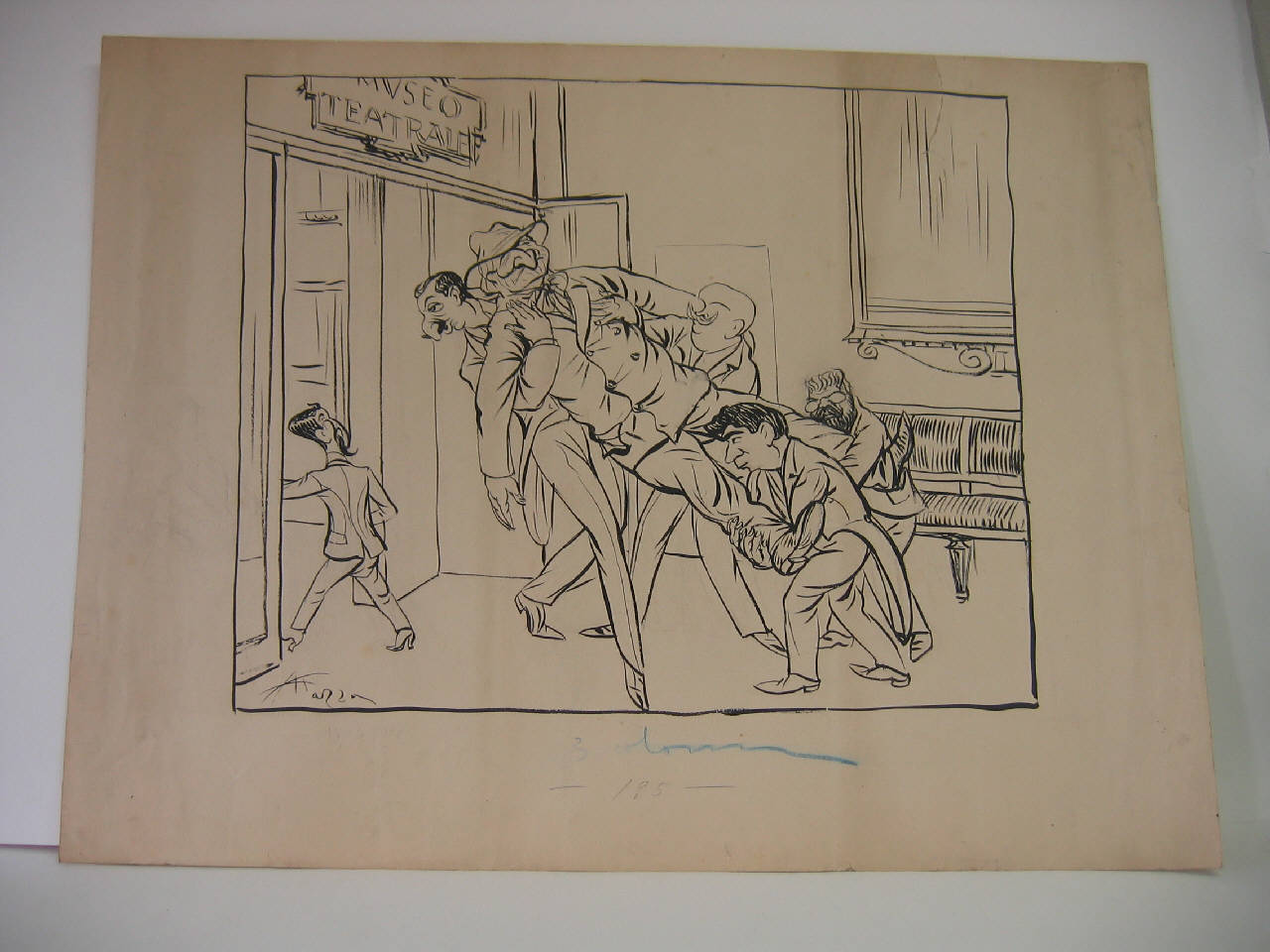 DOPO UNA STAGIONE TROPPO LUNGA. (disegno) di Mazza, Aldo (1914/04/19 - )