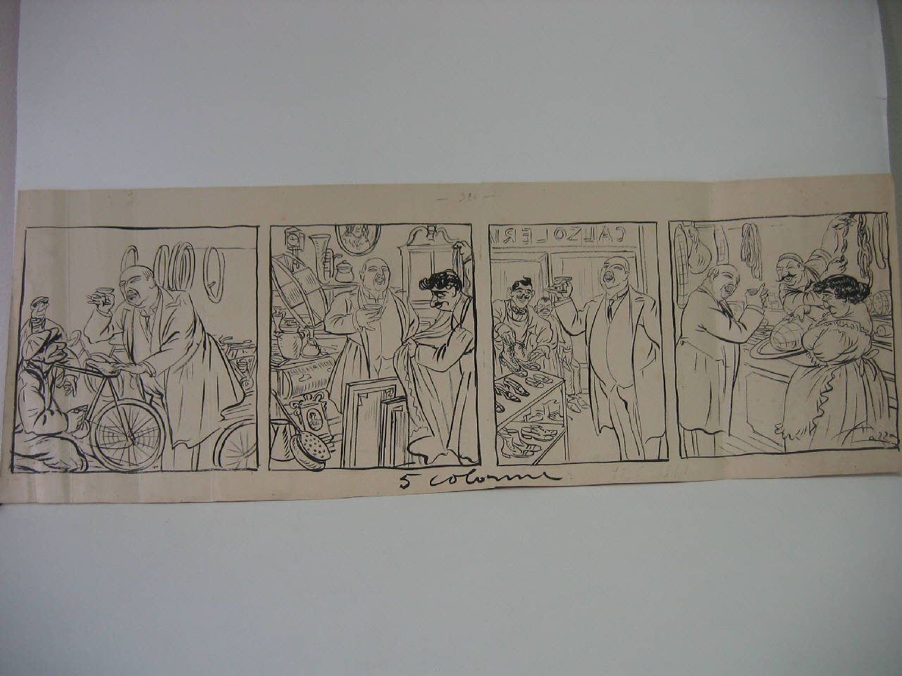 LE FATICHE D'ERCOLE DEL COMMISSARIO REGIO. (disegno) di Mazza, Aldo (1914/05/10 - )