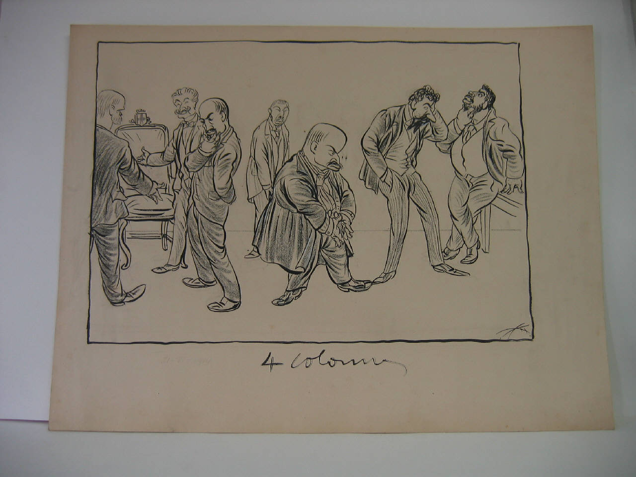 LA PRESA DI PALAZZO MARINO. (disegno) di Mazza, Aldo (1914/06/21 - )