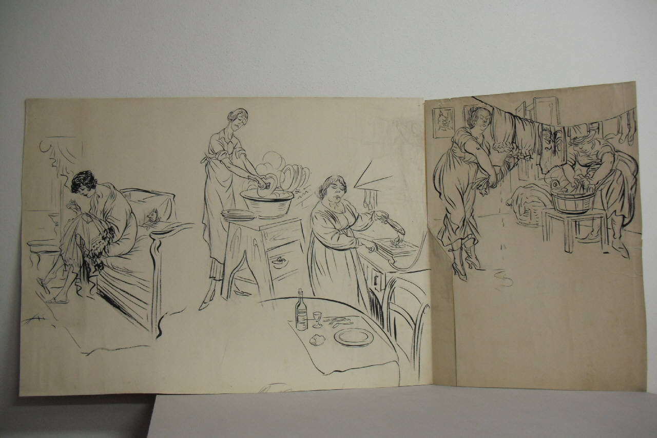 LE POTENZE BELLIGERANTI (1). (disegno) di Mazza, Aldo (1914/12/06 - )