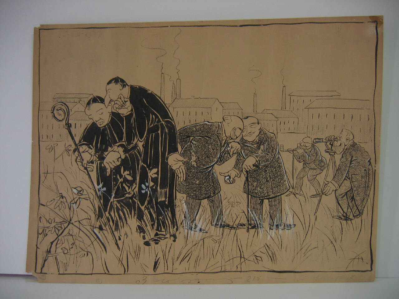 L'annullamento del concorso per la nuova stagione Ferroviaria (disegno) di Mazza, Aldo (1907/08/25 - )