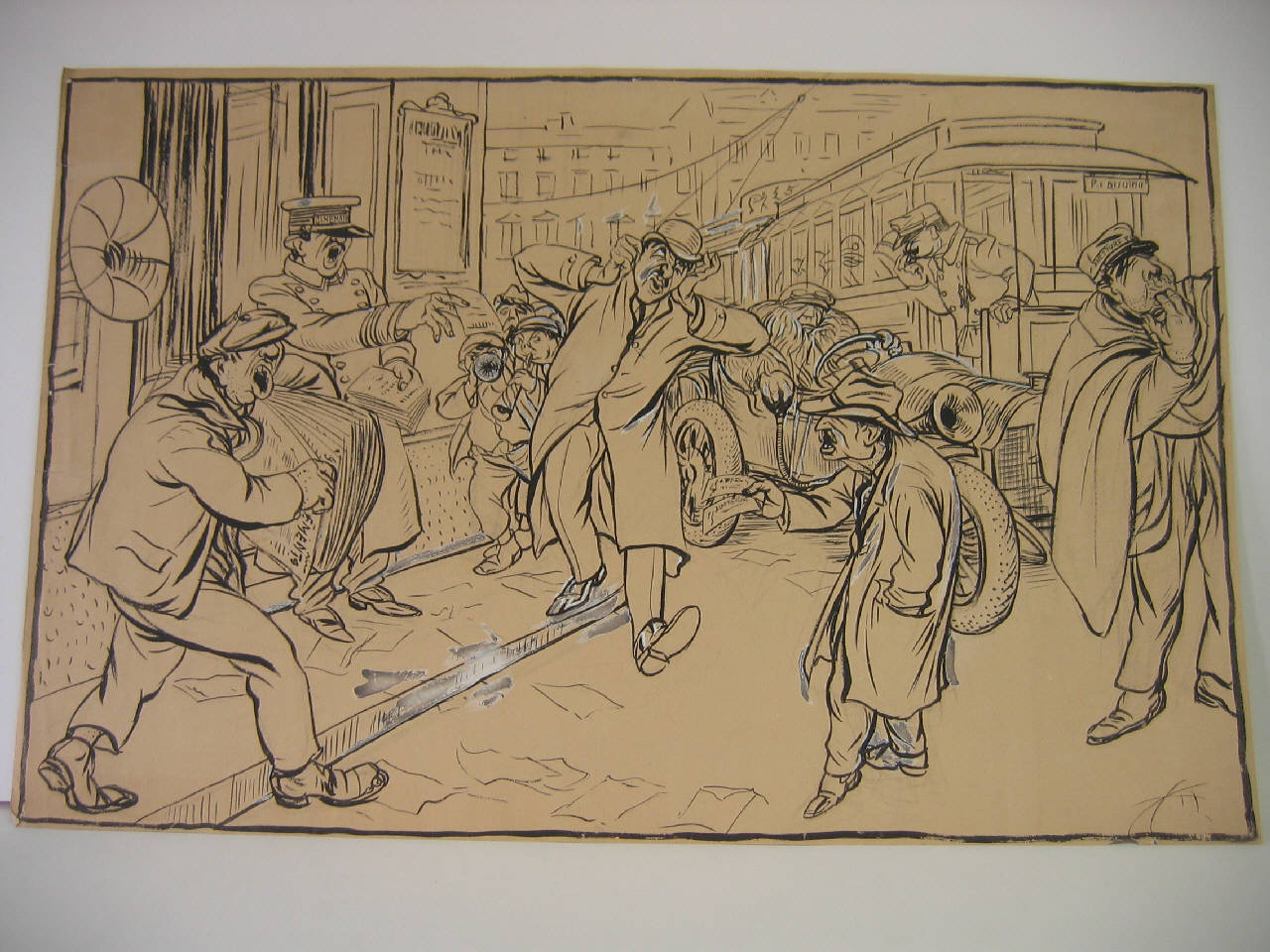 I rumori inutili. (disegno) di Mazza, Aldo (1912/12/22 - )