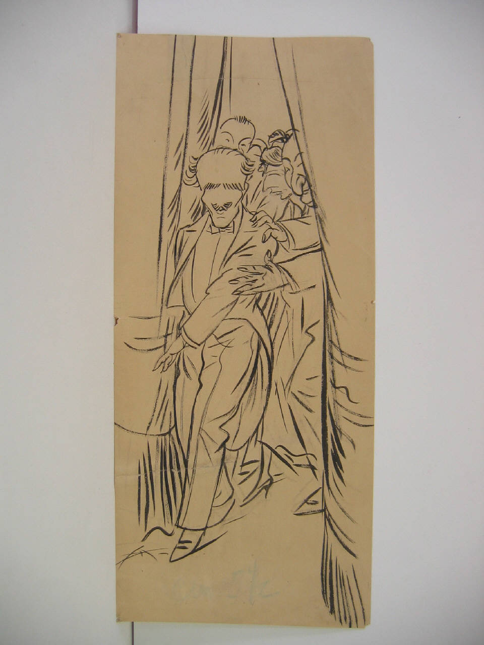 La chiusura della Scala. (disegno) di Mazza, Aldo (1922/05/14 - )