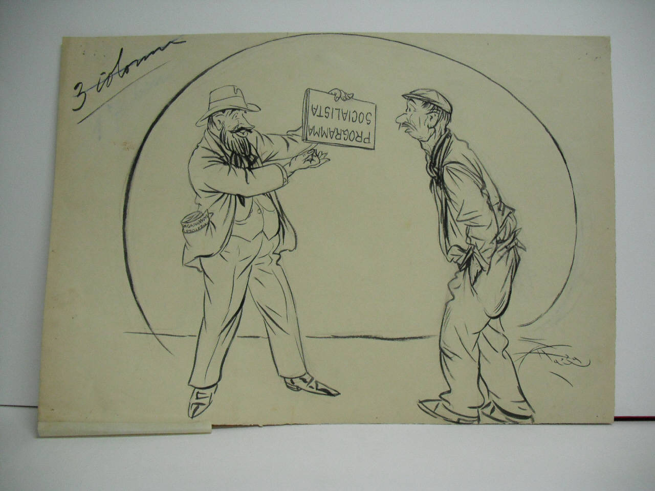 COLLABORAZIONISMO SPIEGATO AL POPOLO. (disegno) di Mazza, Aldo (1922/01/22 - )
