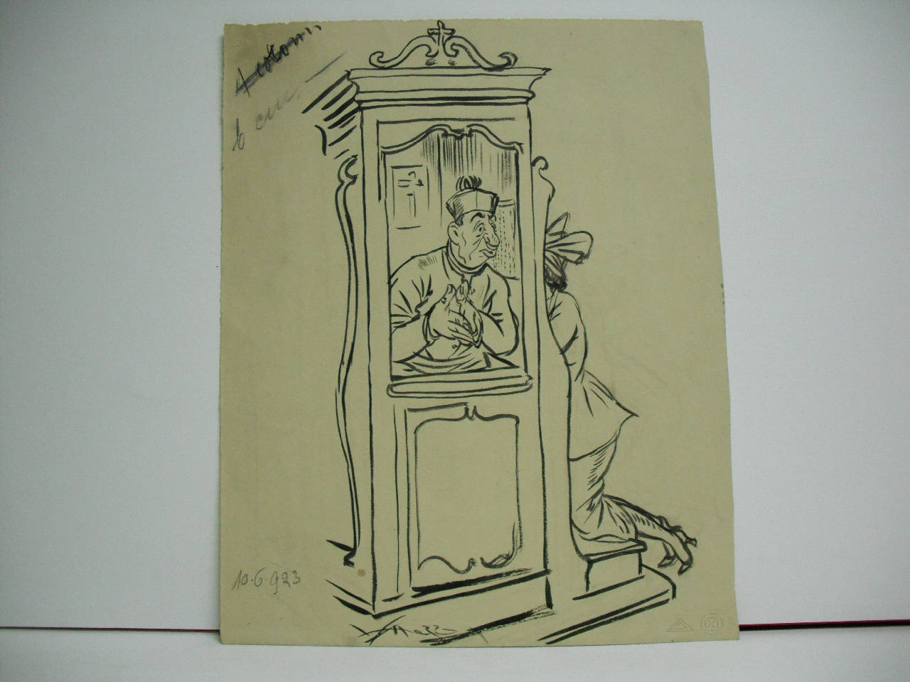 GIUSTIFICAZIONE MODERNA. (disegno) di Mazza, Aldo (1923/06/10 - )