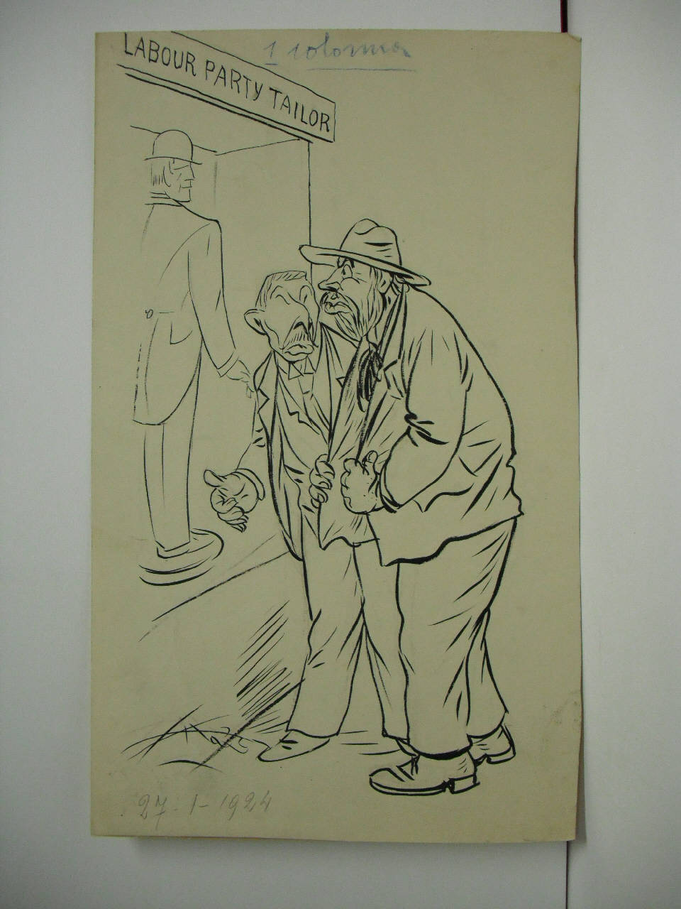 RIFLESSIONI TARDIVE. (disegno) di Mazza, Aldo (1924/01/27 - )