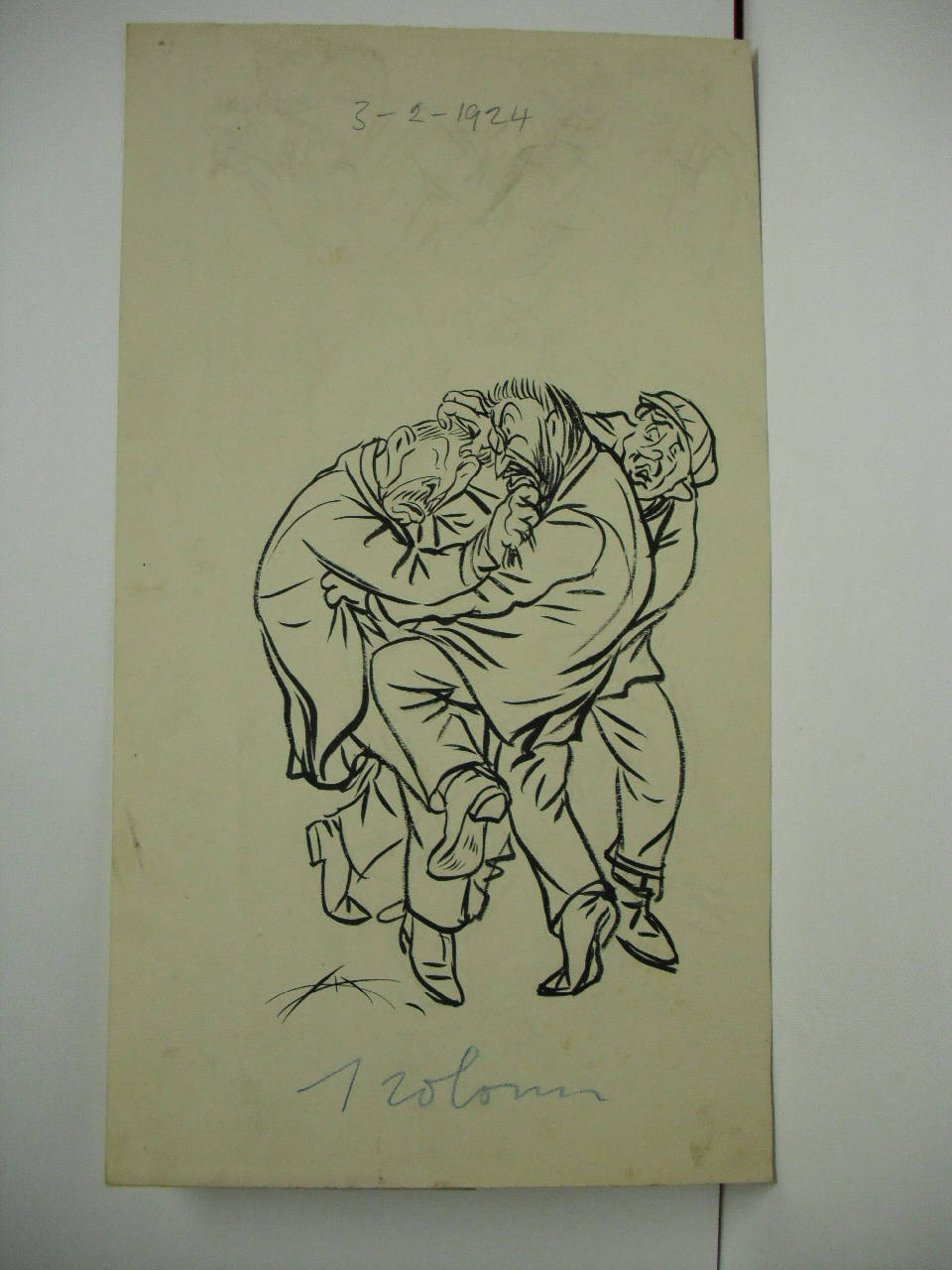 IL FRONTE UNICO PROLETARIO. (disegno) di Mazza, Aldo (1924/02/03 - )