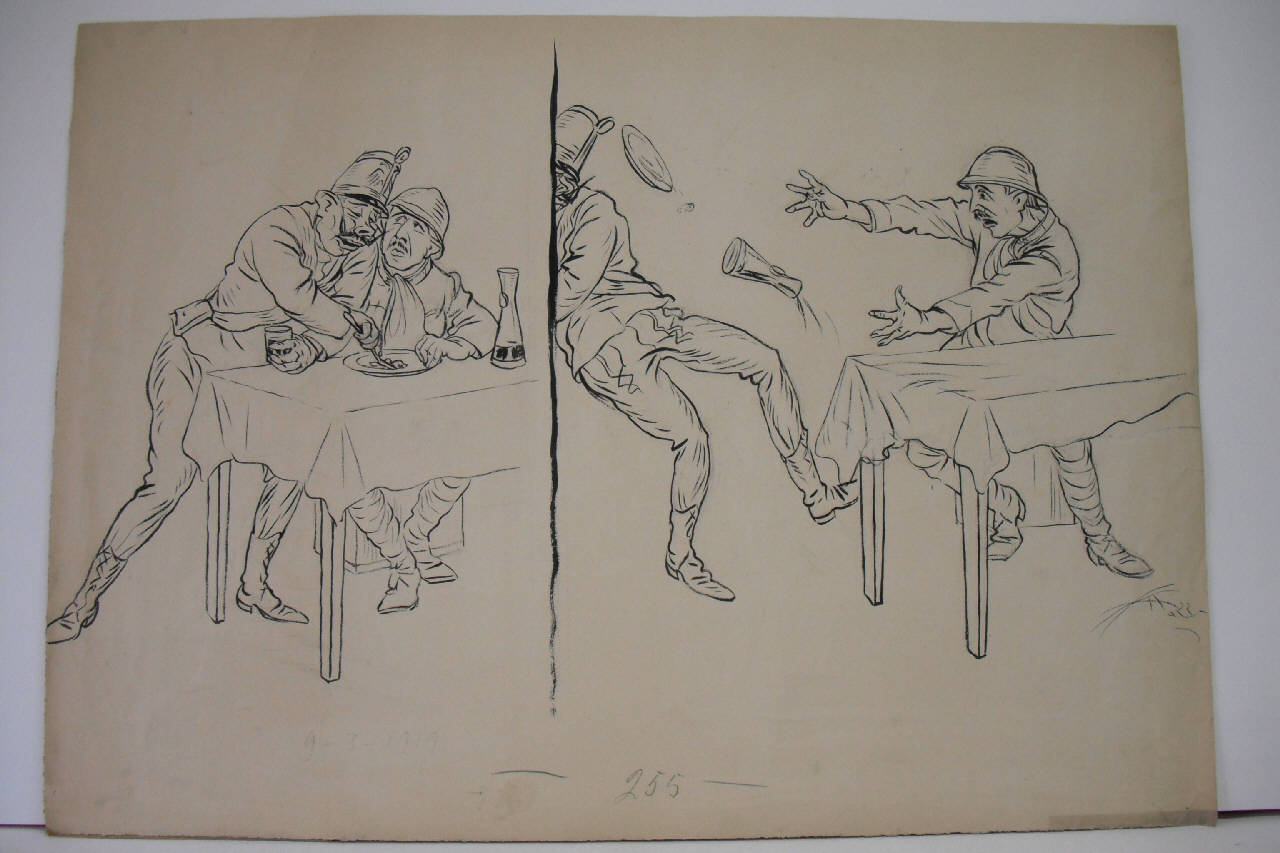 LE ARROGANZE CROATE. (disegno) di Mazza, Aldo (1919/03/09 - )