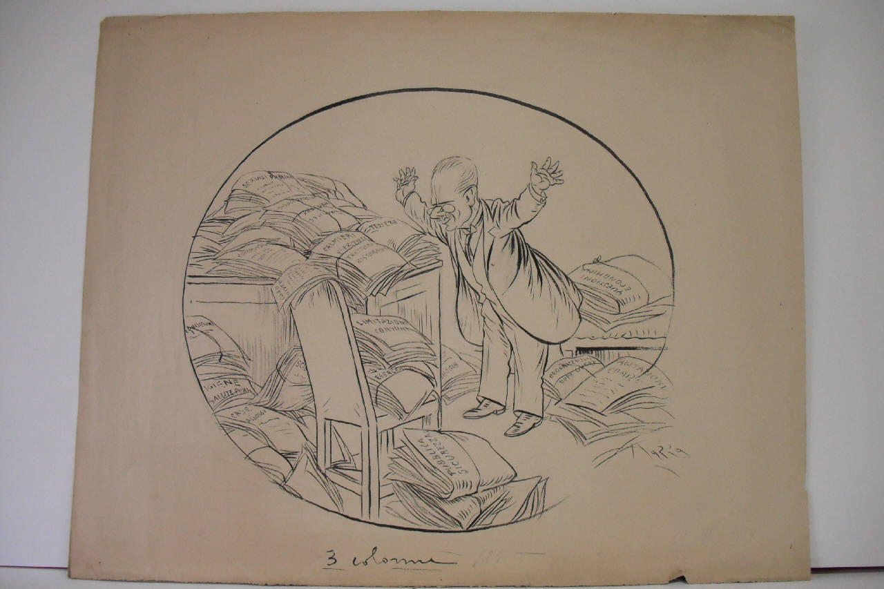 EREDITA' OLGIATI. (disegno) di Mazza, Aldo (1919/03/16 - )