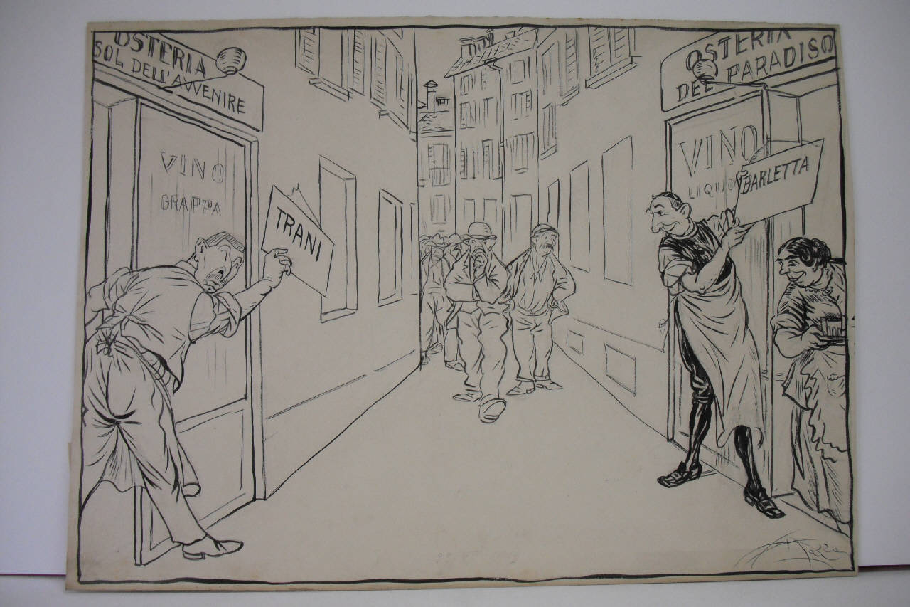 CONCORRENZA. (disegno) di Mazza, Aldo (1919/06/22 - )