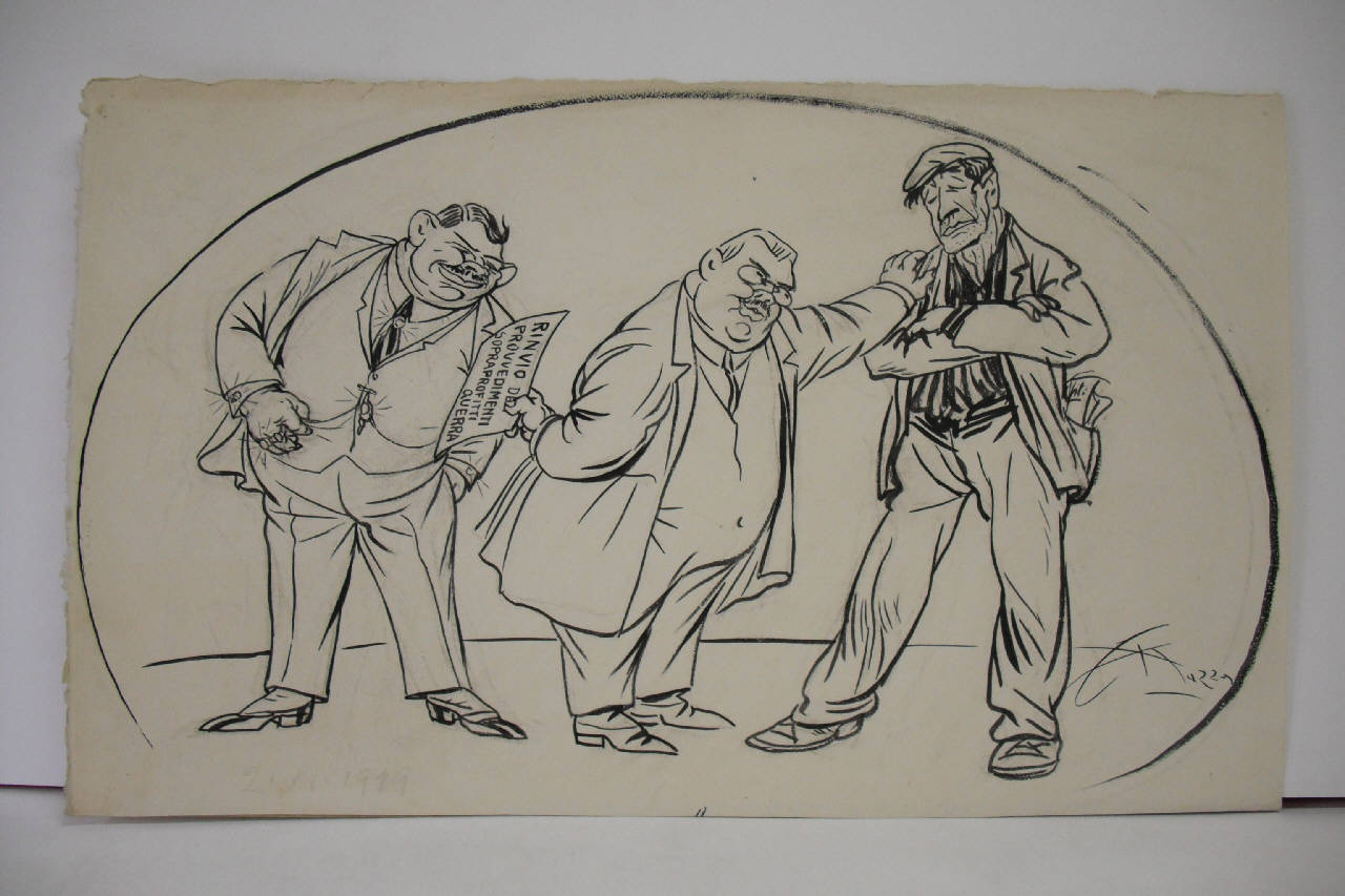 IL GRANDE PROGRAMMA MINISTERIALE. (disegno) di Mazza, Aldo (1919/11/02 - )