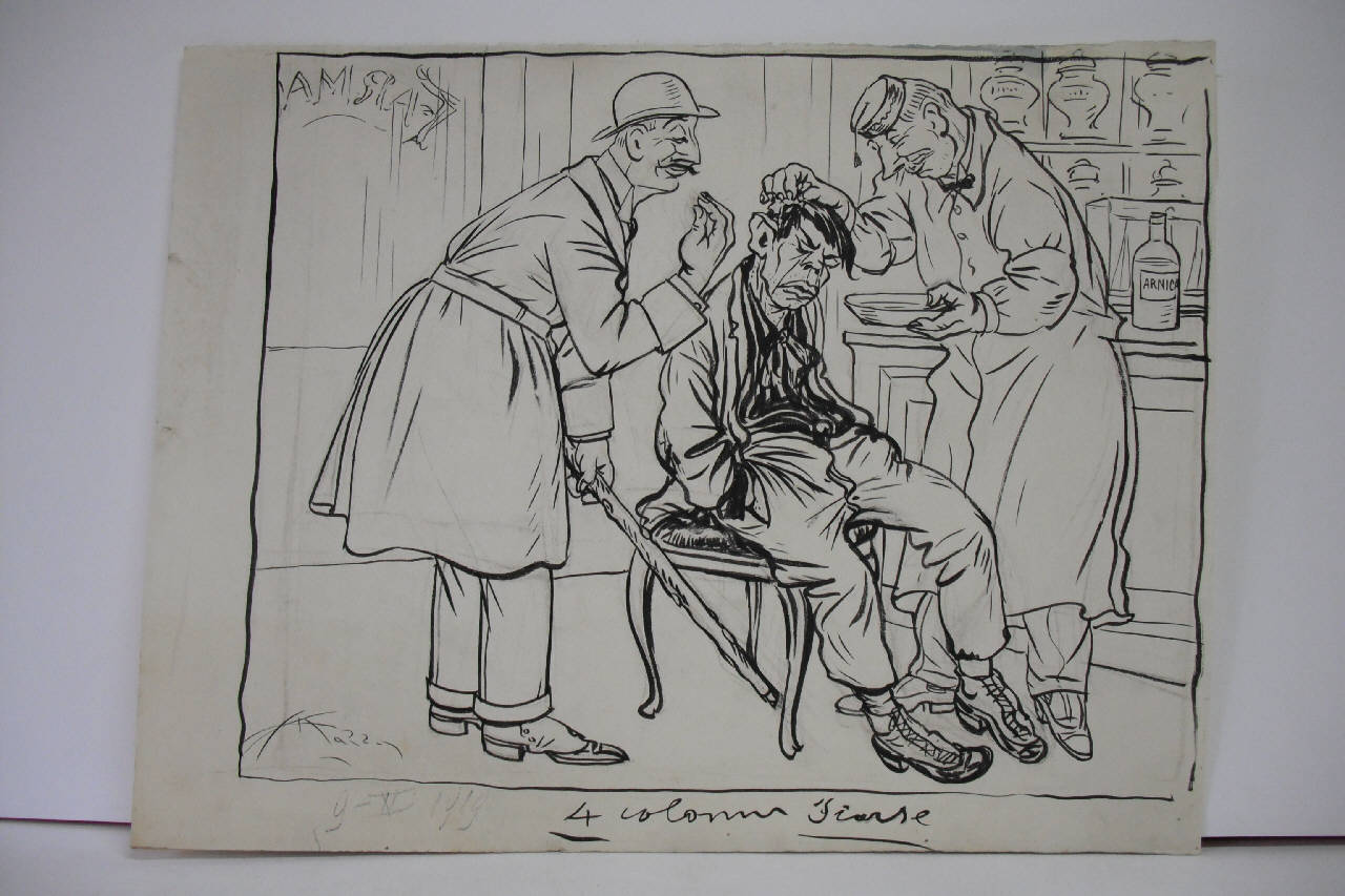 LEGITTIMA DIFESA. (disegno) di Mazza, Aldo (1919/11/09 - )