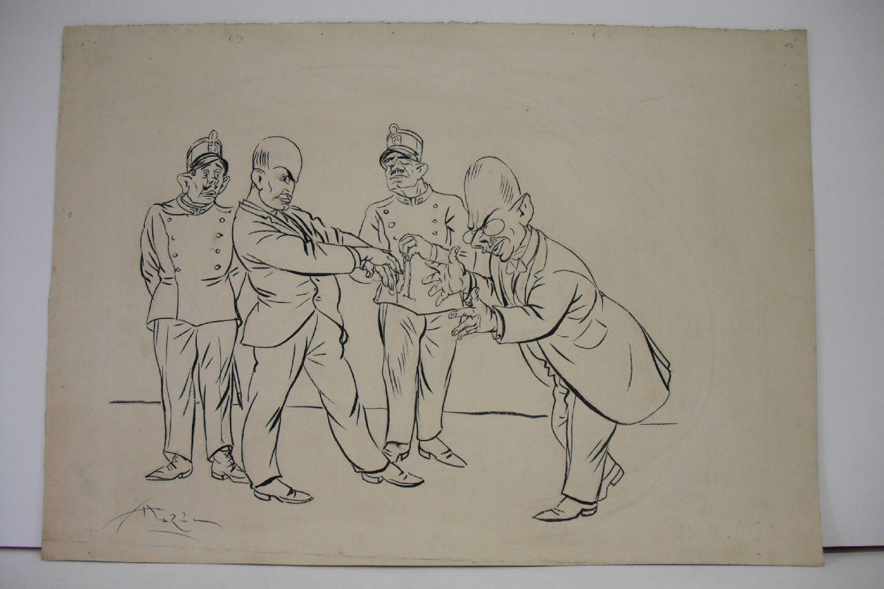 LE GRANDI TROVATE DEL PREFETTO PESCE. (1) (disegno) di Mazza, Aldo (1919/11/23 - )