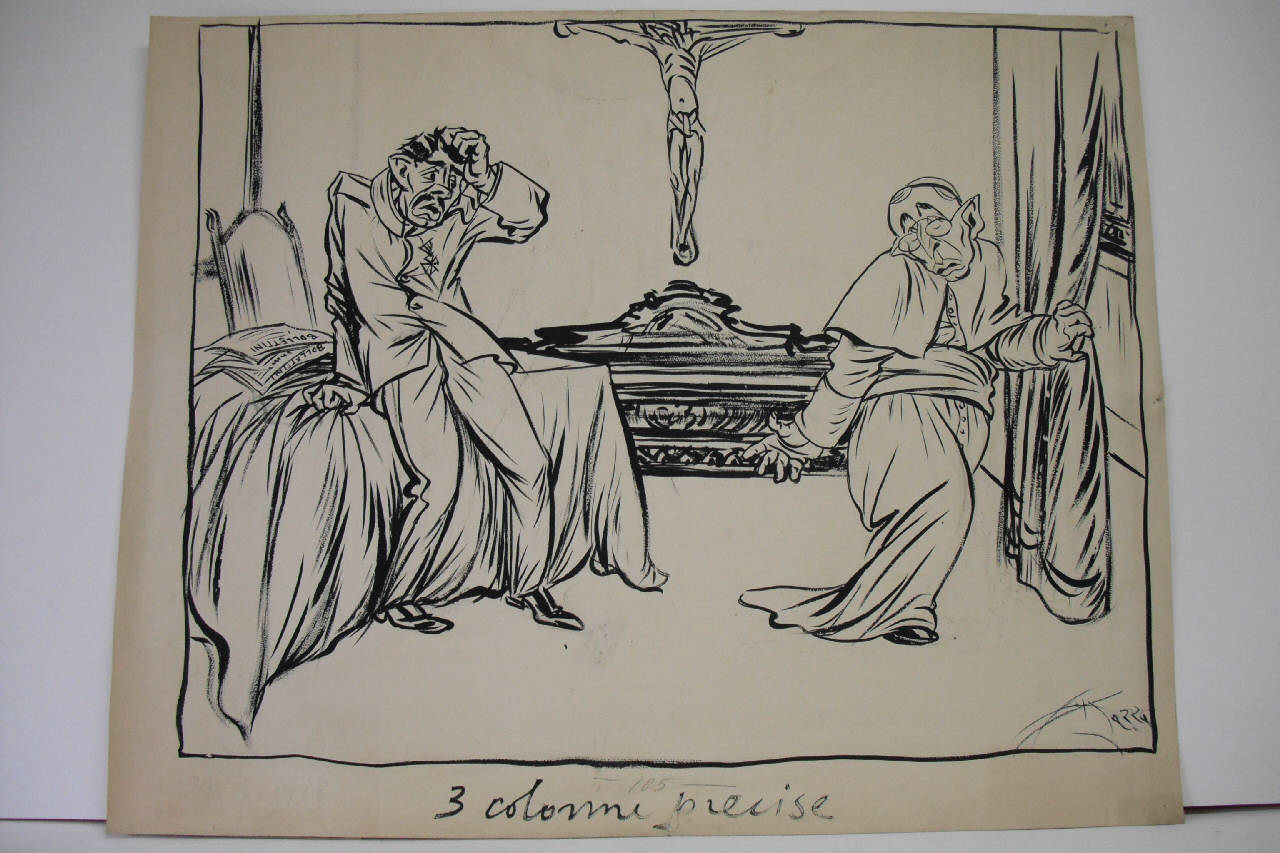 LE PROPOSTE DI PACE. (disegno) di Mazza, Aldo (1918/09/29 - )