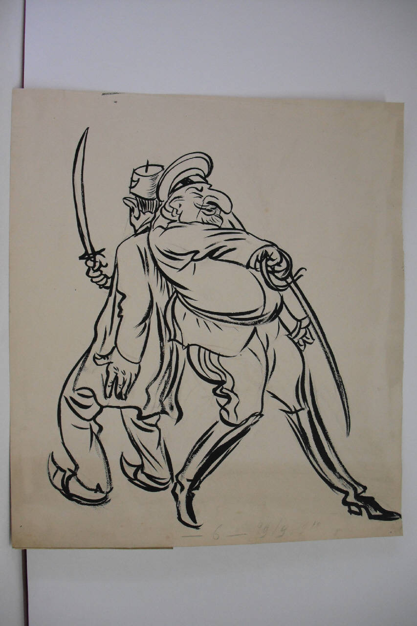 LE VITTORIE TURCO - BULGARE. (disegno) di Mazza, Aldo (1918/09/29 - )