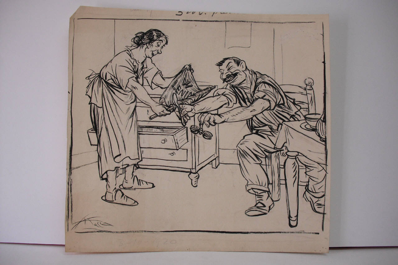 IL BUON OPERAIO NE HA ABBASTANZA. (disegno) di Mazza, Aldo (1920/10/03 - )