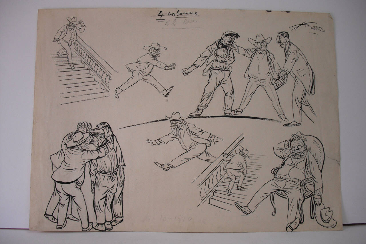 LA GIORNATA DEL PREFETTO CONCILIATORE. (disegno) di Mazza, Aldo (1920/10/17 - )