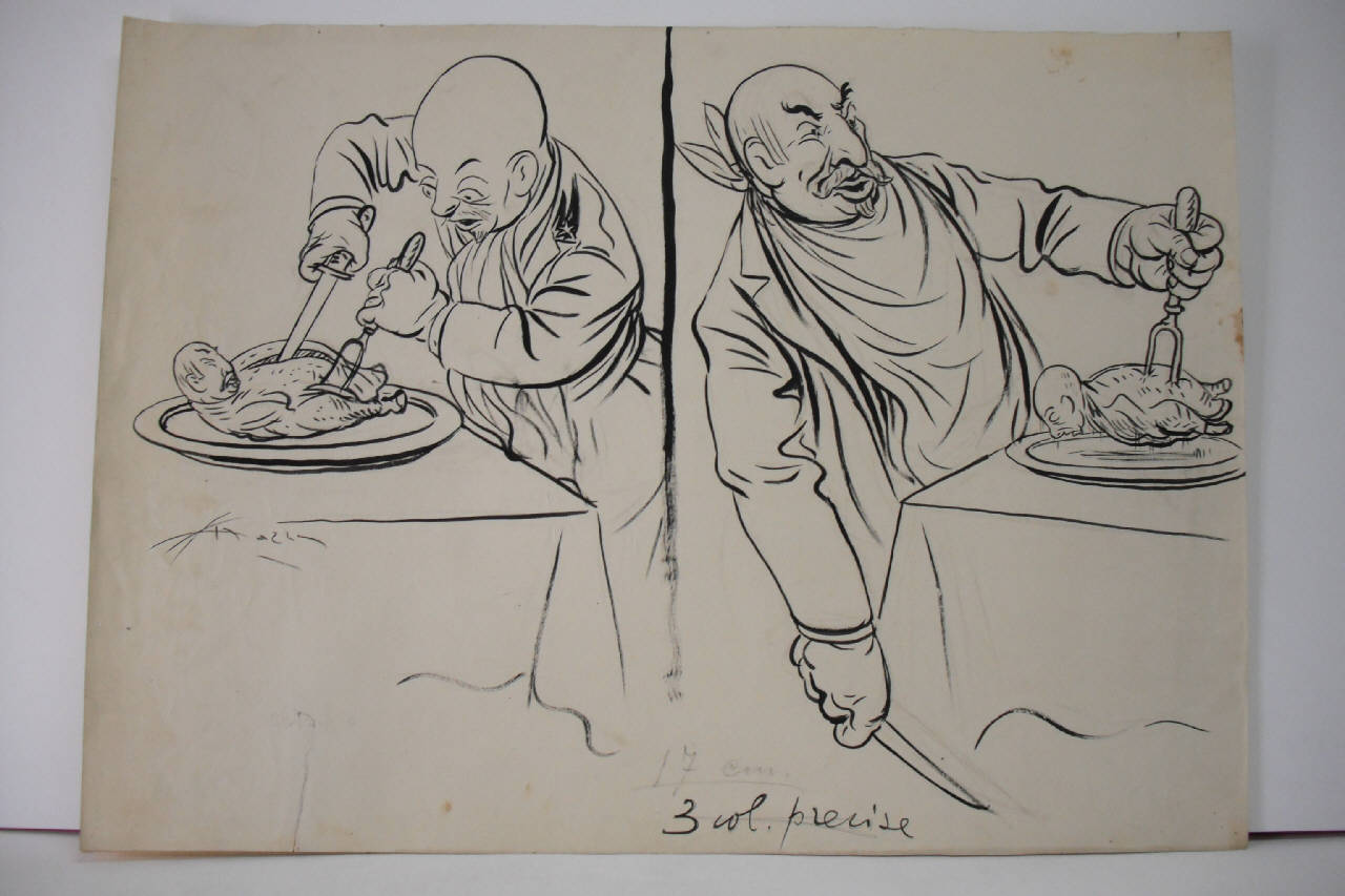 FIUME - ROMA (Natale 1920). (disegno) di Mazza, Aldo (1920/12/26 - )