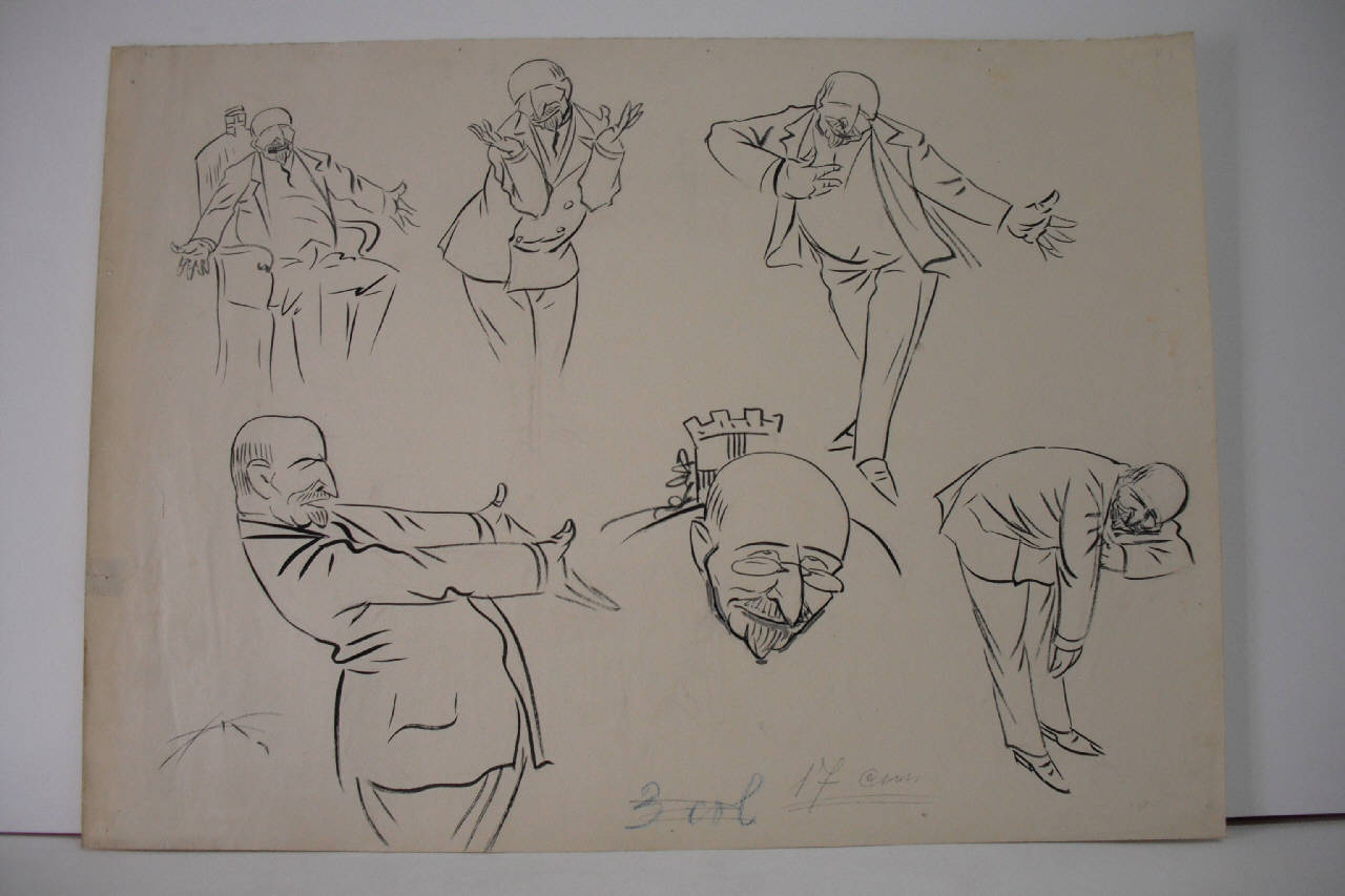 LA GIOIA DI SENTIRSI SINDACO. (disegno) di Mazza, Aldo (1921/01/09 - )