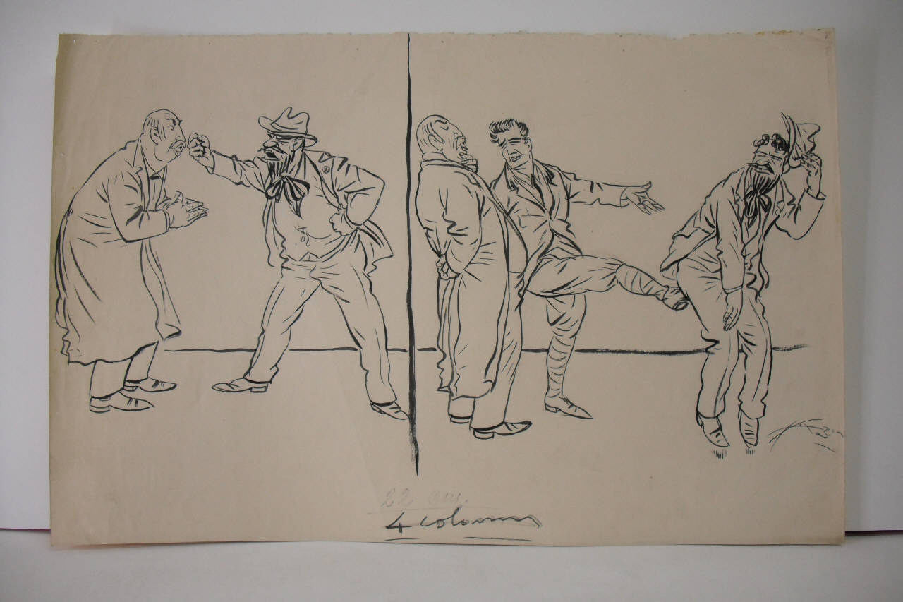 TERAPIA FASCISTA. (disegno) di Mazza, Aldo (1921/01/30 - )