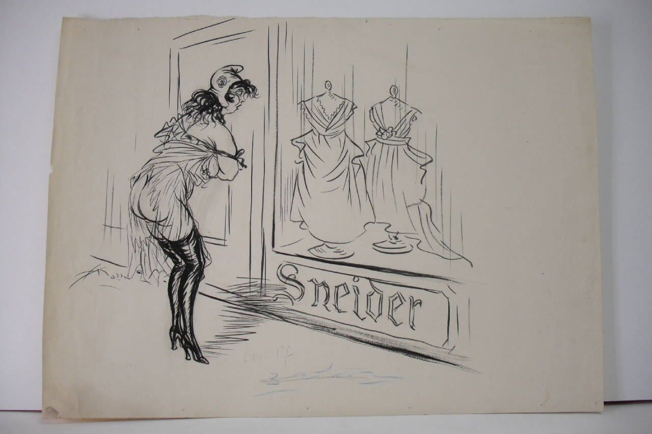 LA FRANCIA E I MILIARDI TEDESCHI. (disegno) di Mazza, Aldo (1921/02/06 - )