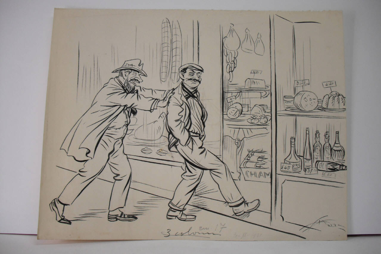I "CONSUMI PANTAGRUELICI" E LE LORO CAUSE. (disegno) di Mazza, Aldo (1921/02/20 - )